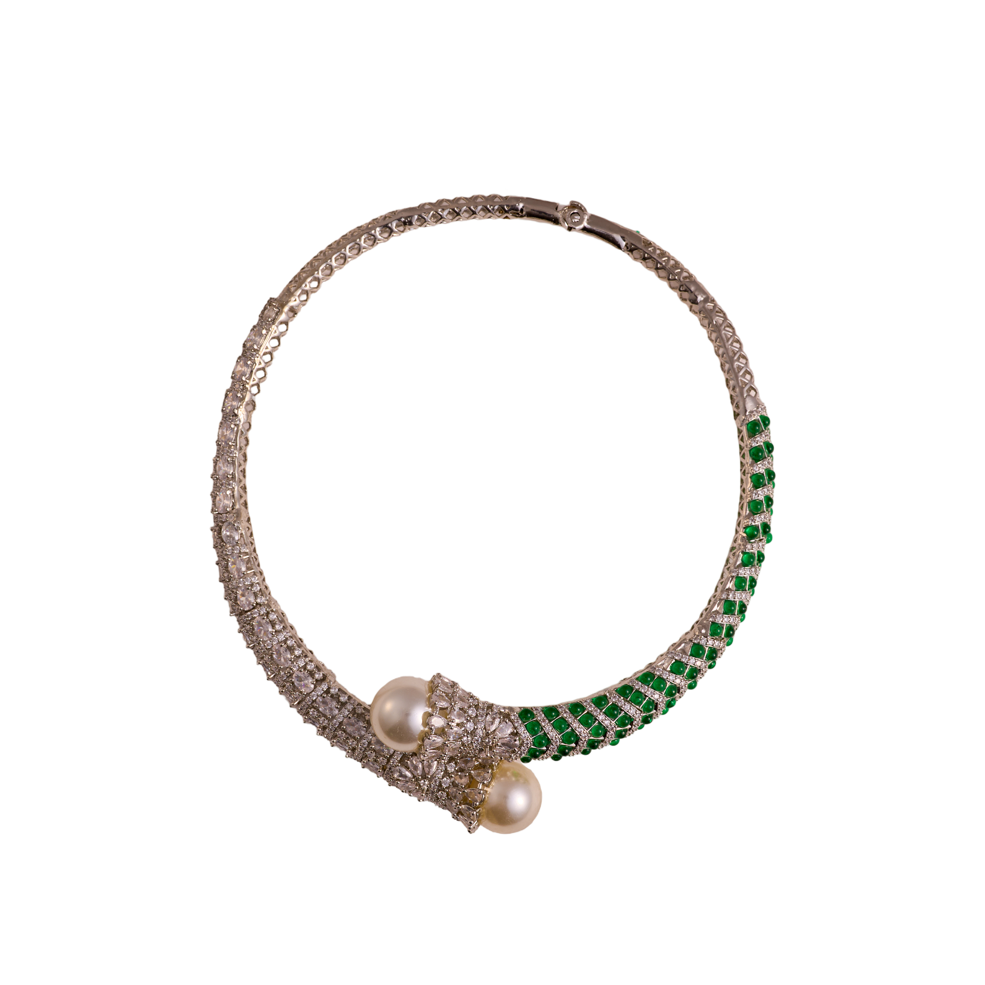 The Emerald Pearl Victorian Choker