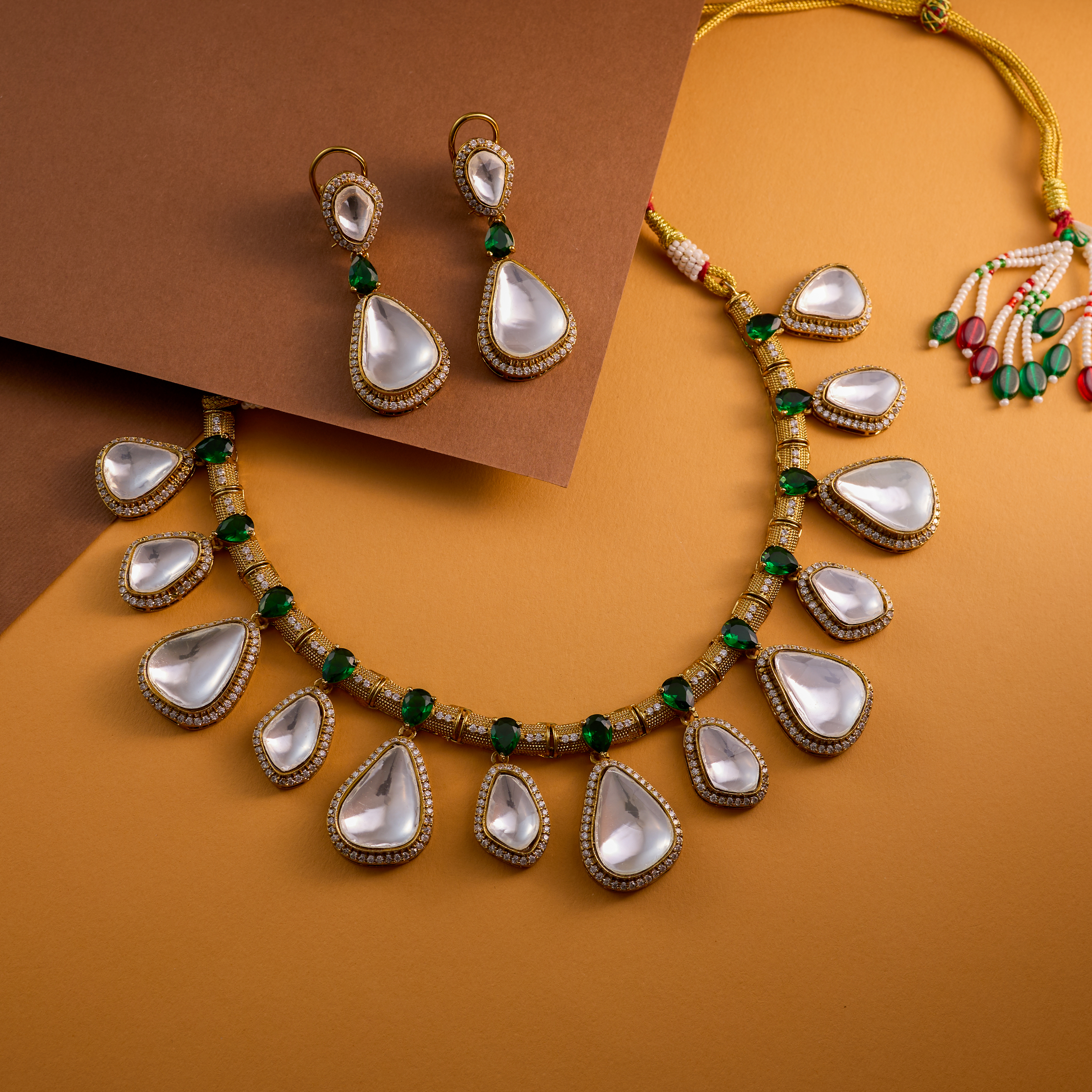 The Regal Teardrop Bridal Set