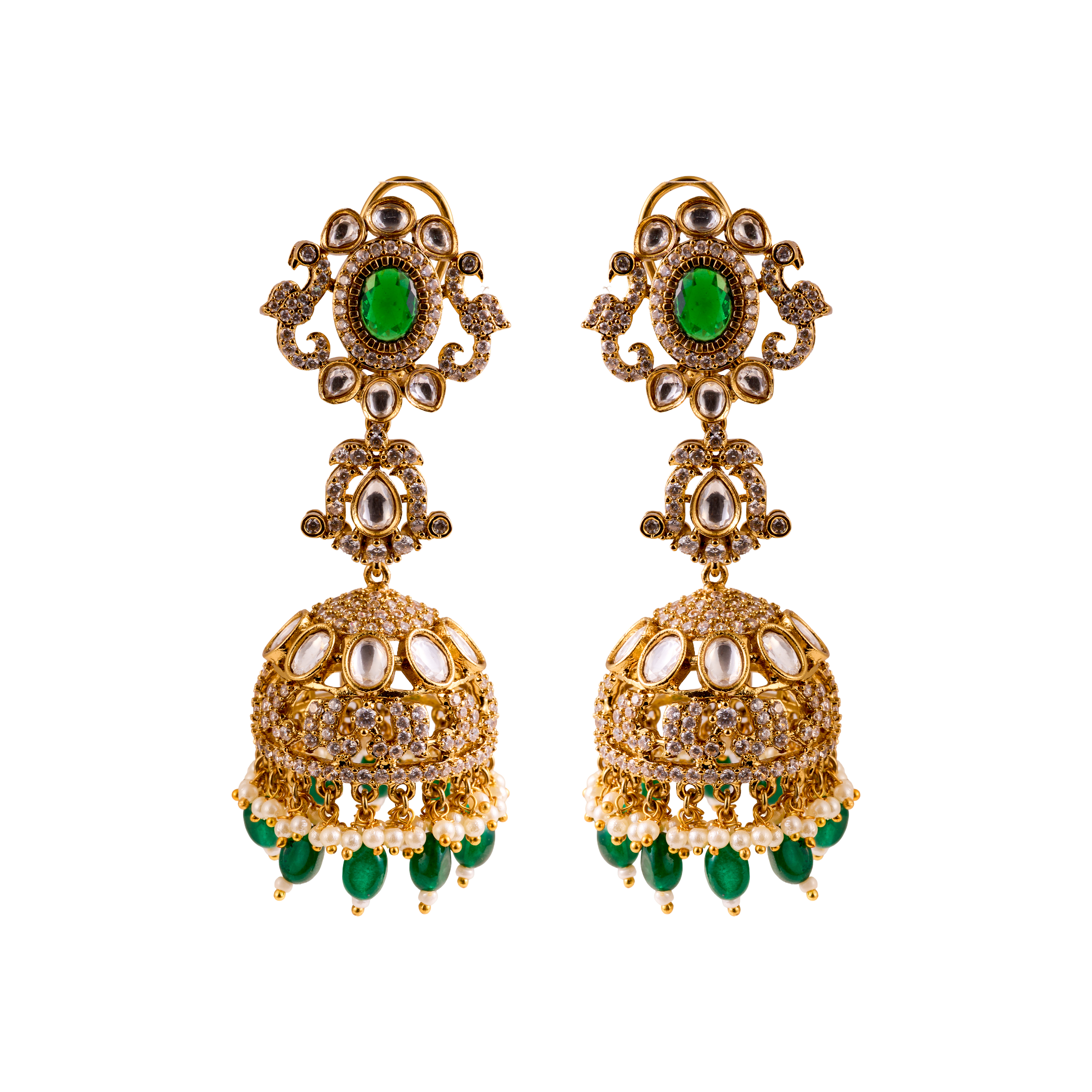 The Emerald triple line Bridal Haram set