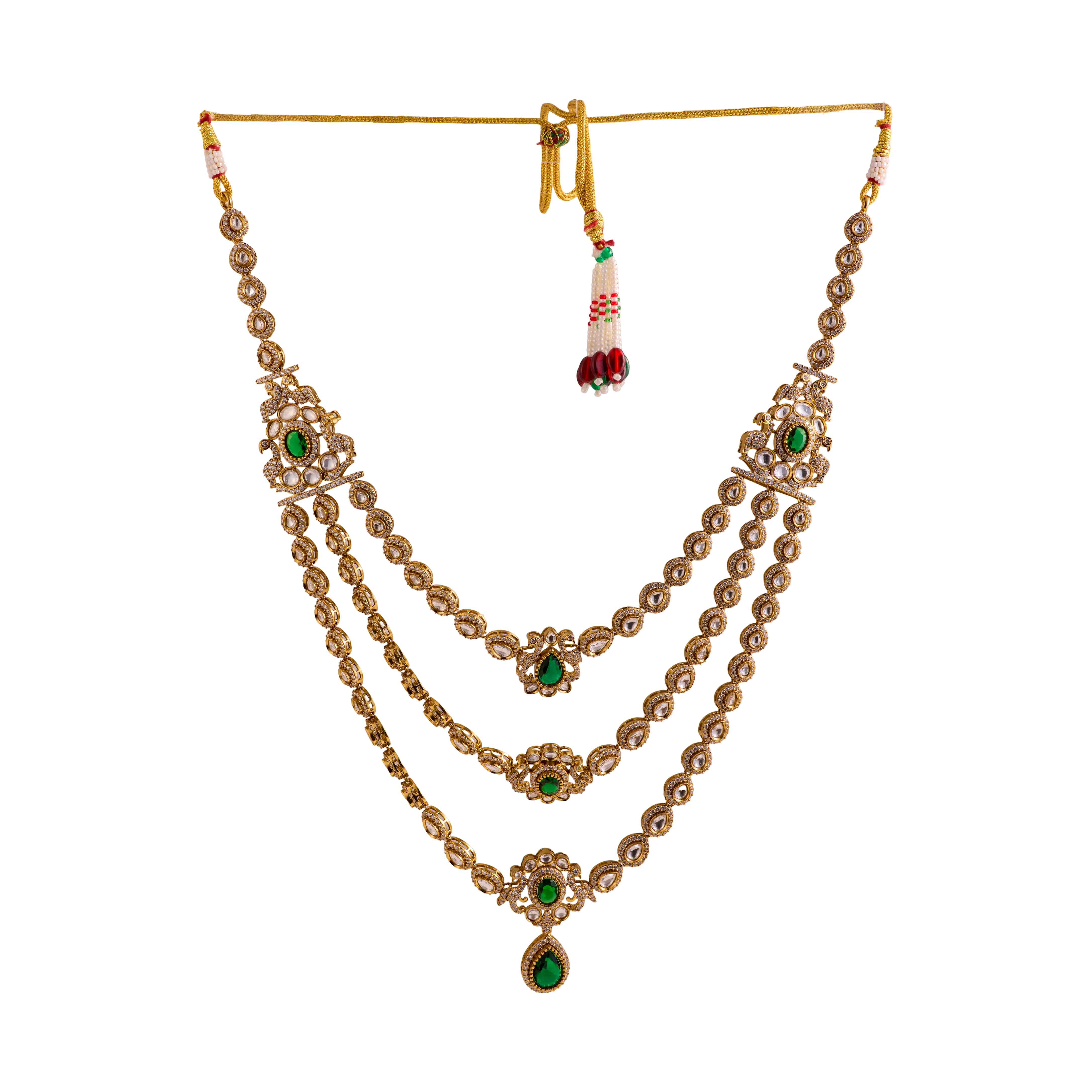 The Emerald triple line Bridal Haram set