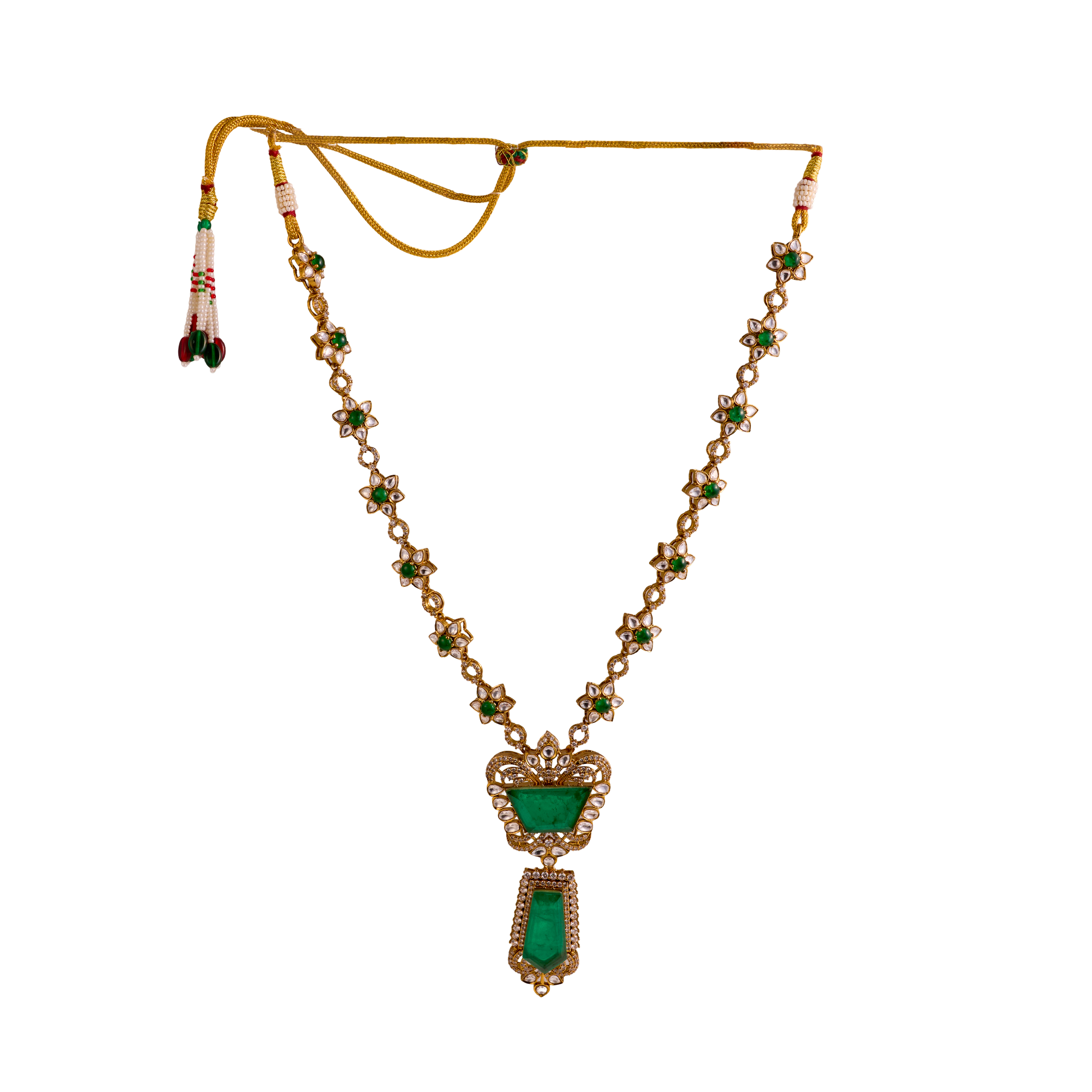 The Iconic Emerald Doublet Necklace set