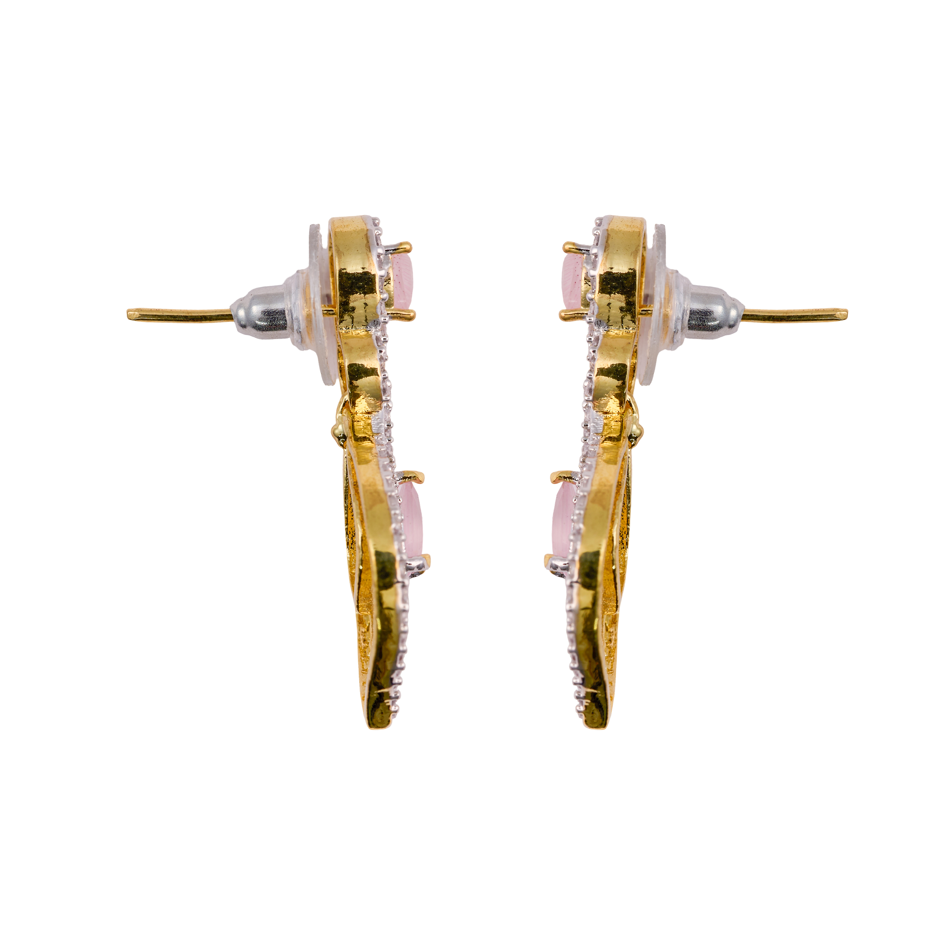 Dazzling Pink Teardrop Charmer earrings