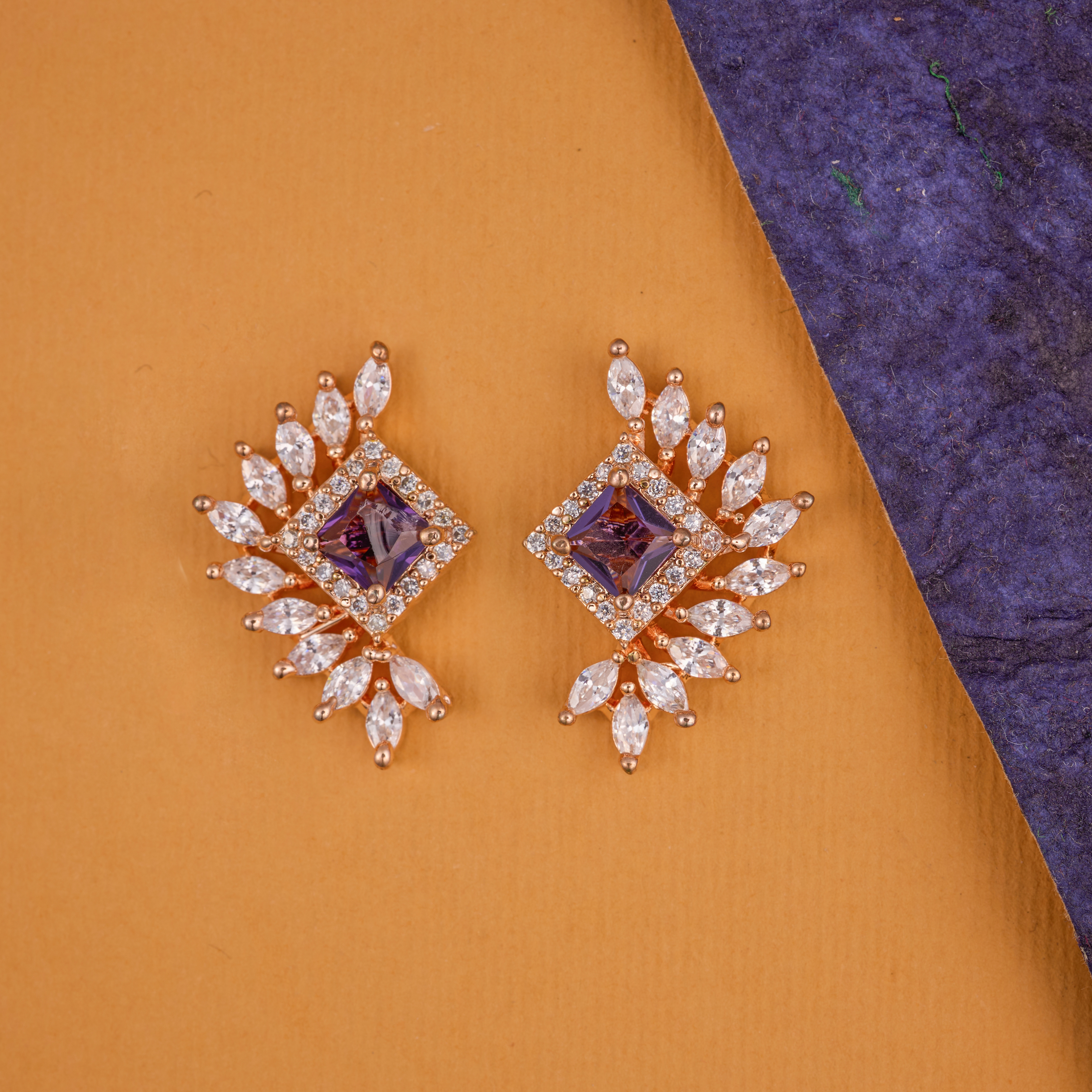Purple Twilight Majesty Drop Studs