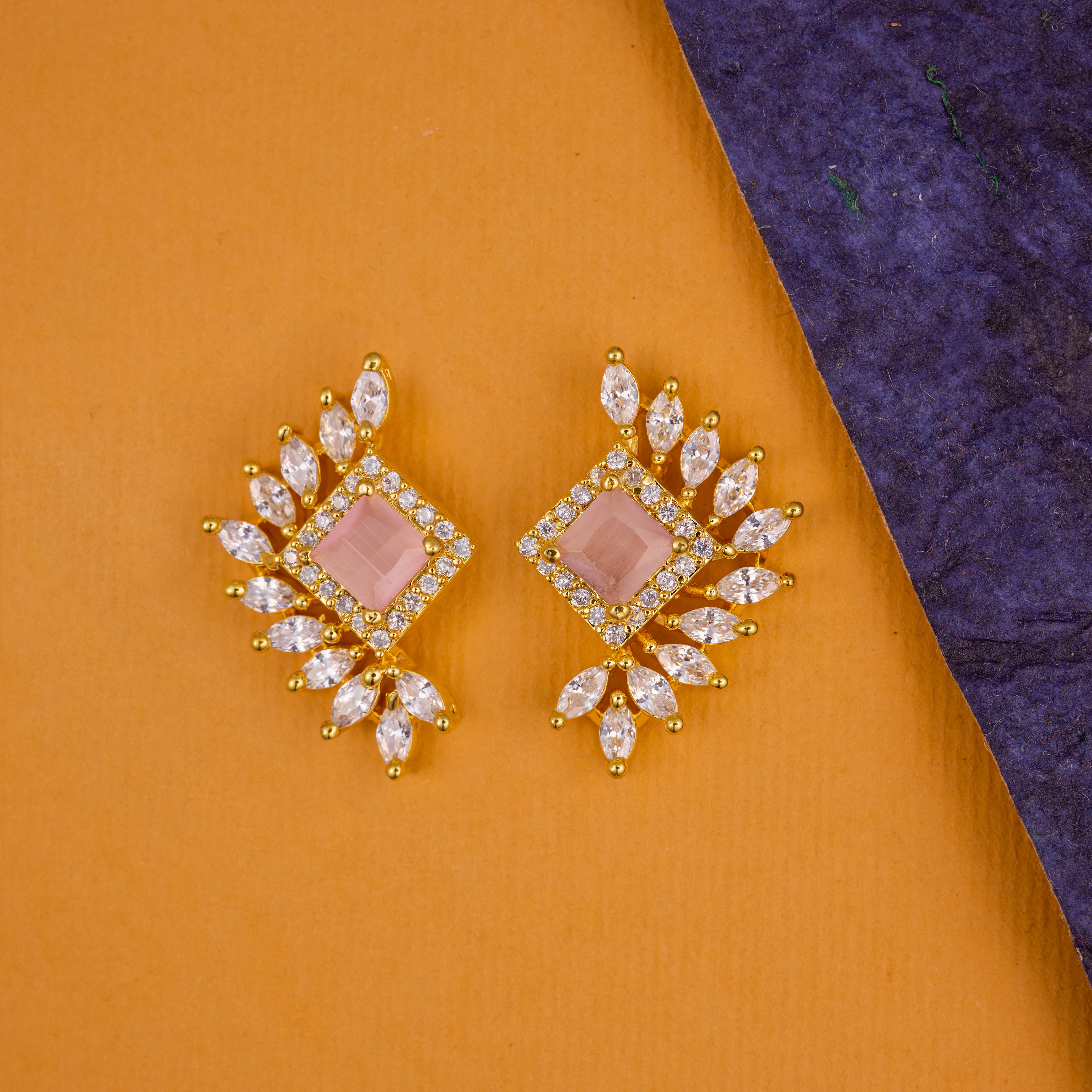 Pink Twilight Majesty Drop Studs
