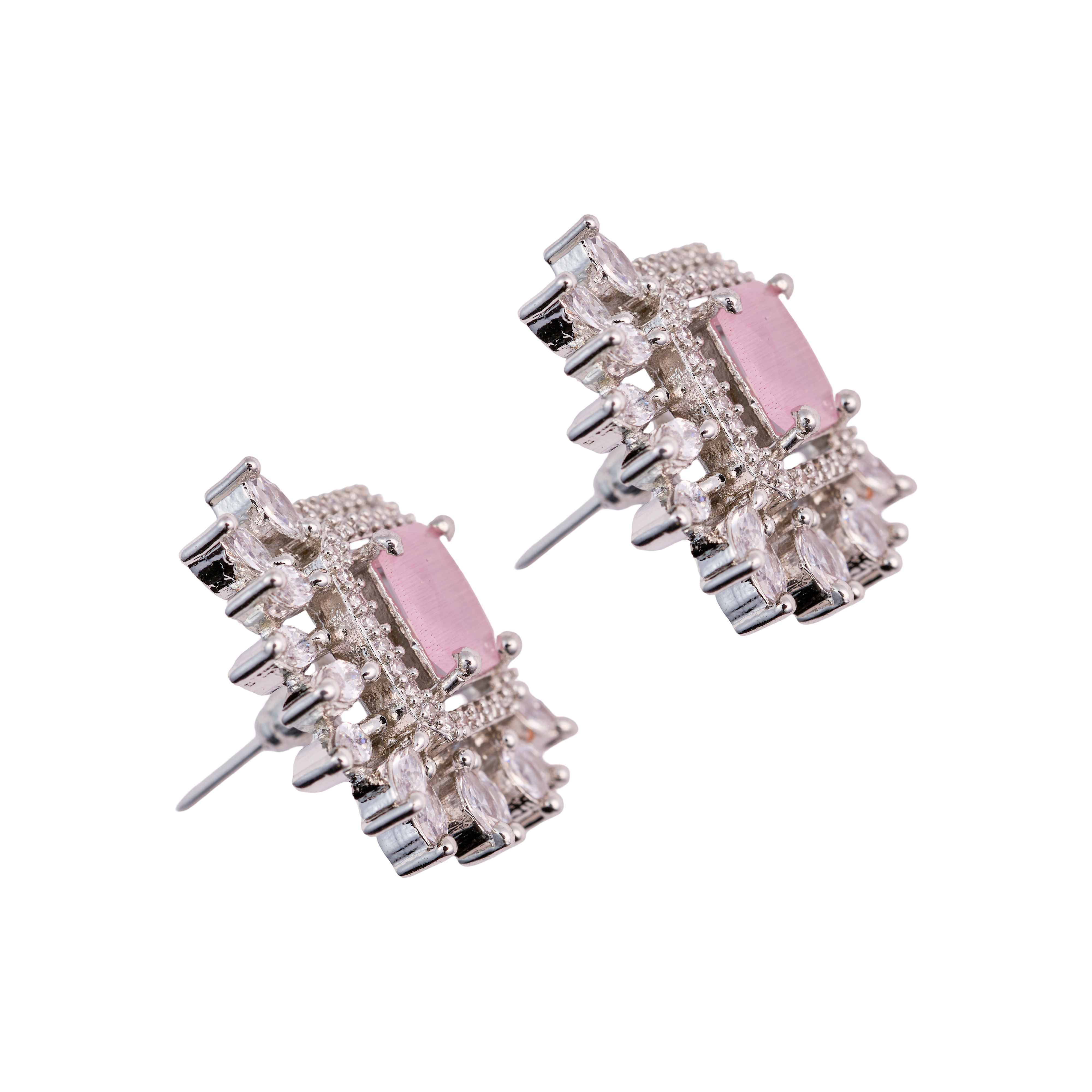 Pink Rectella Dazzling Stud earring