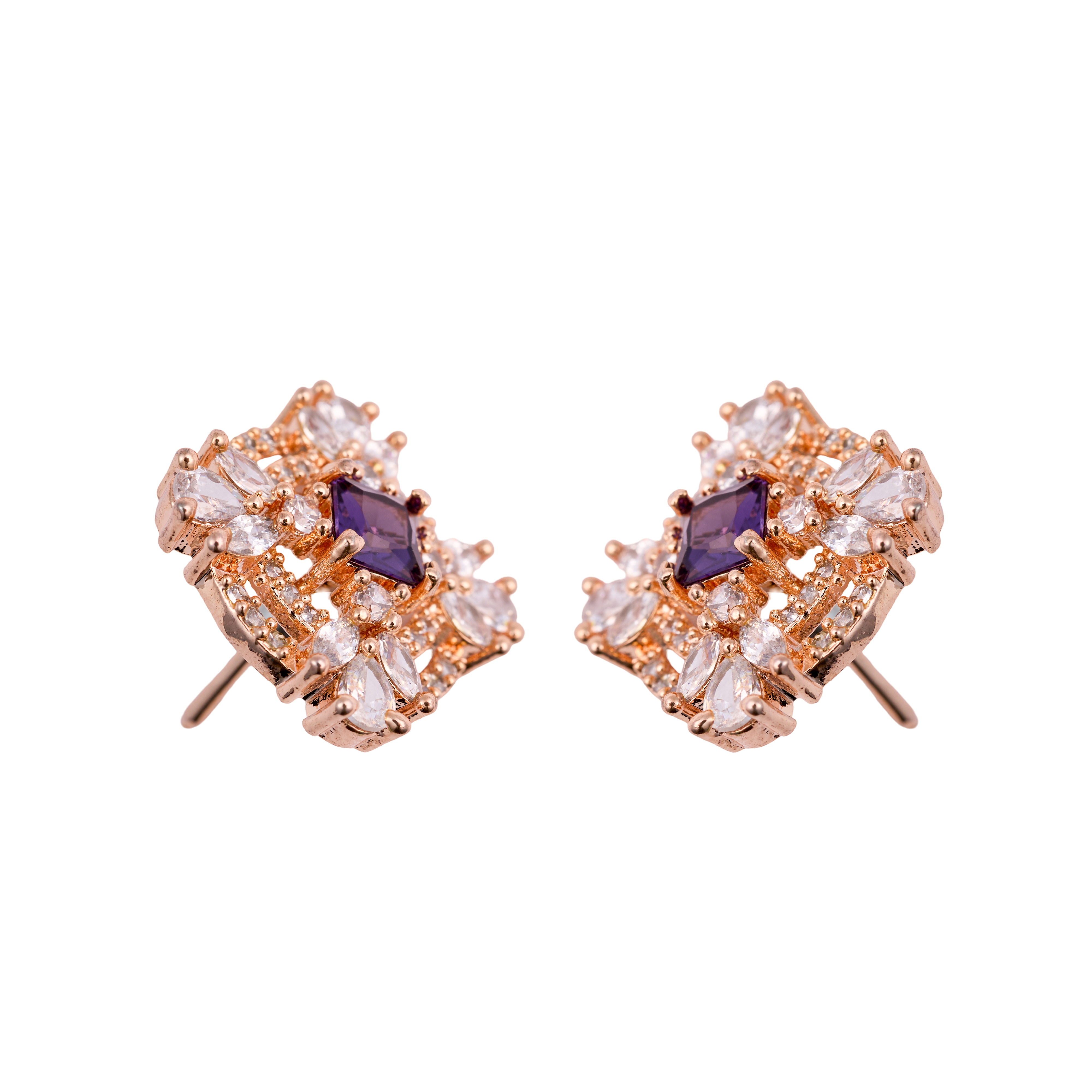 Mystic Purple Bloom Studs