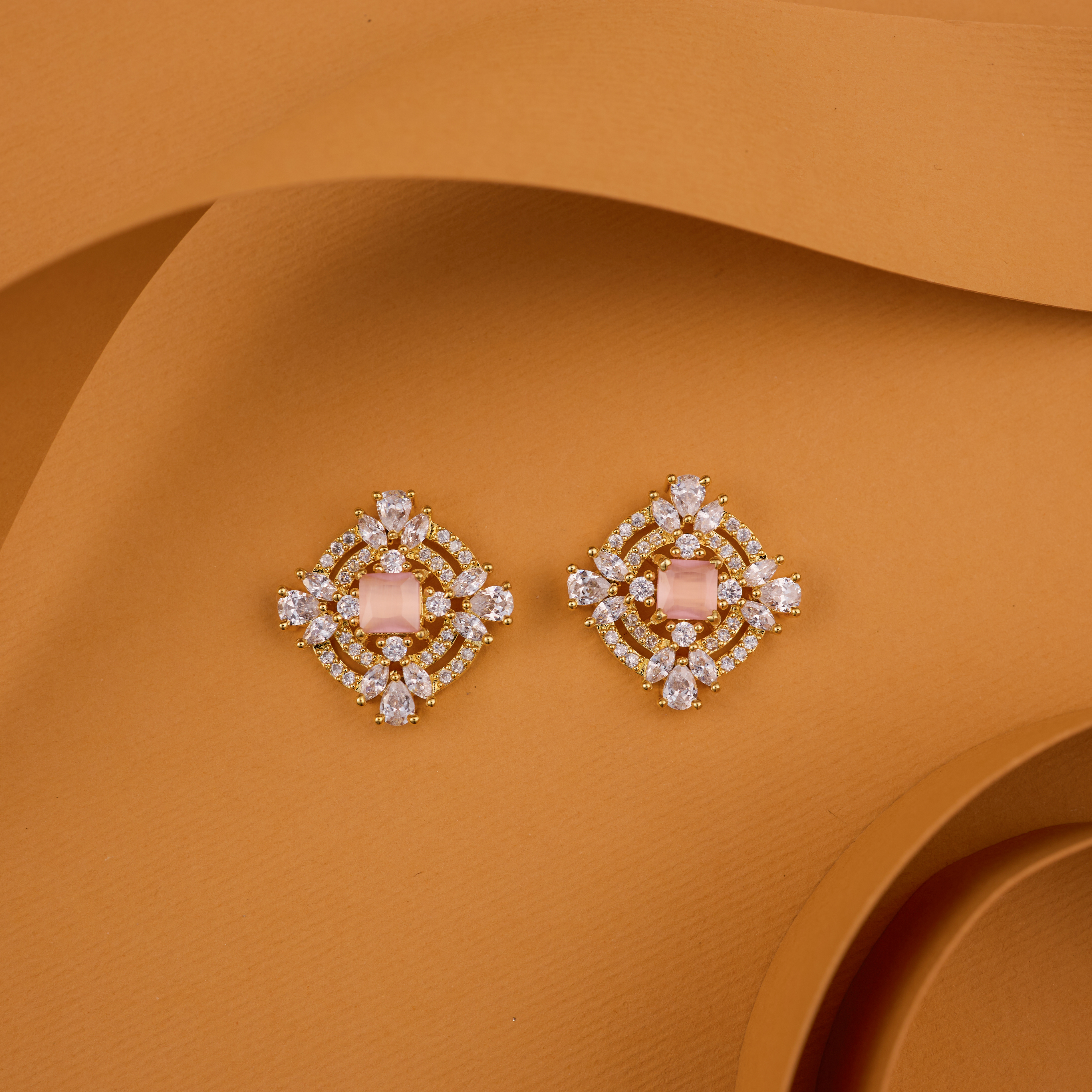 Mystic Pink Bloom Studs