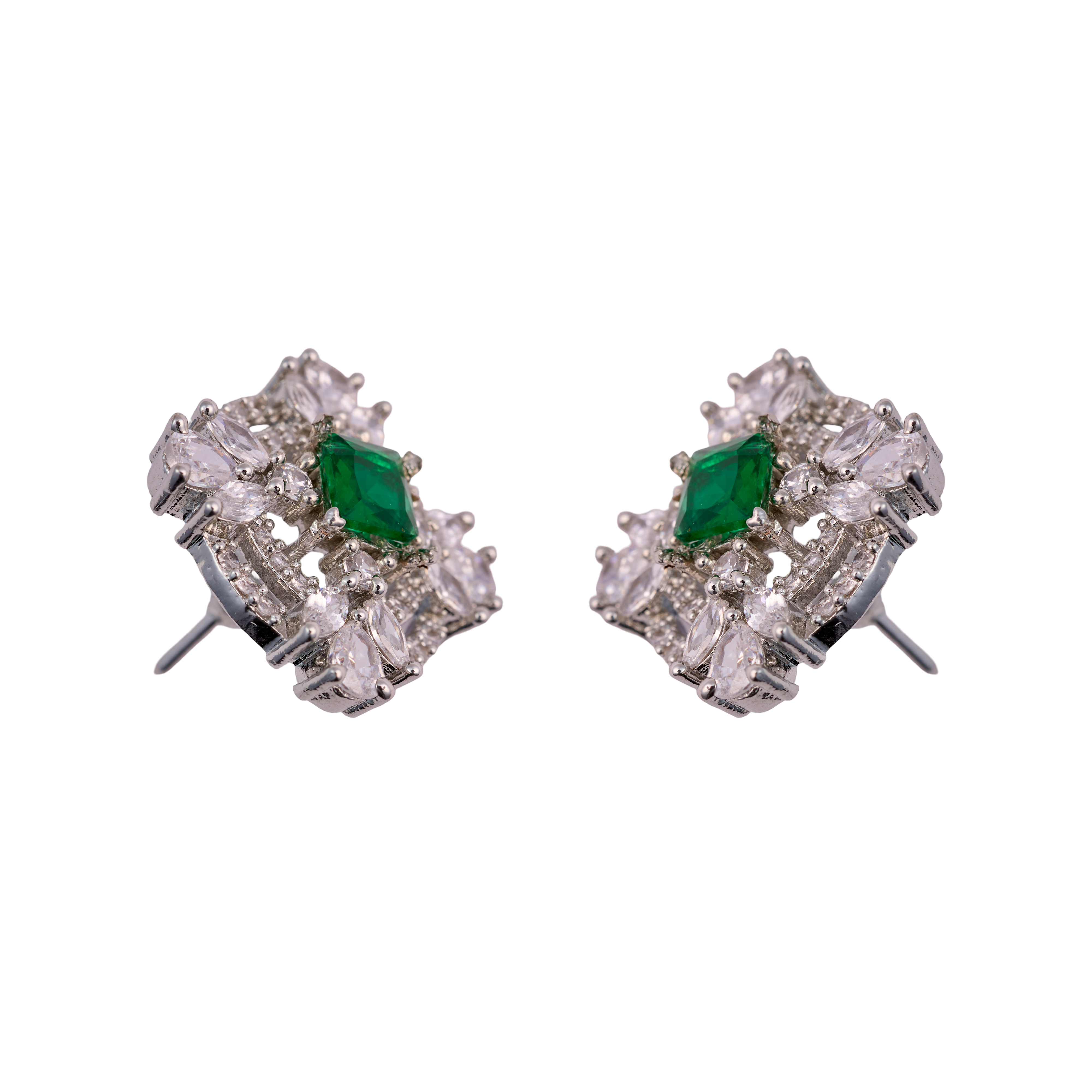 Mystic Green Bloom Studs