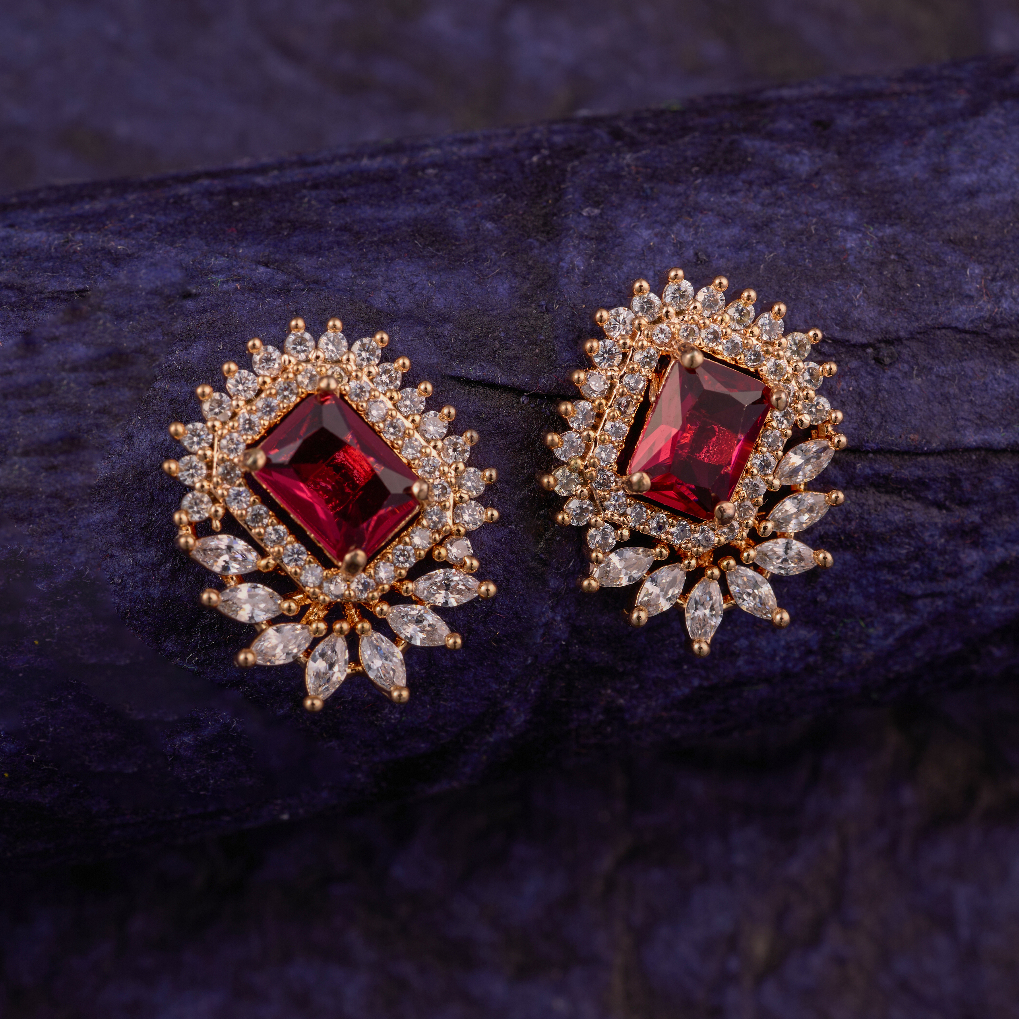 Red Glow Halo Studs