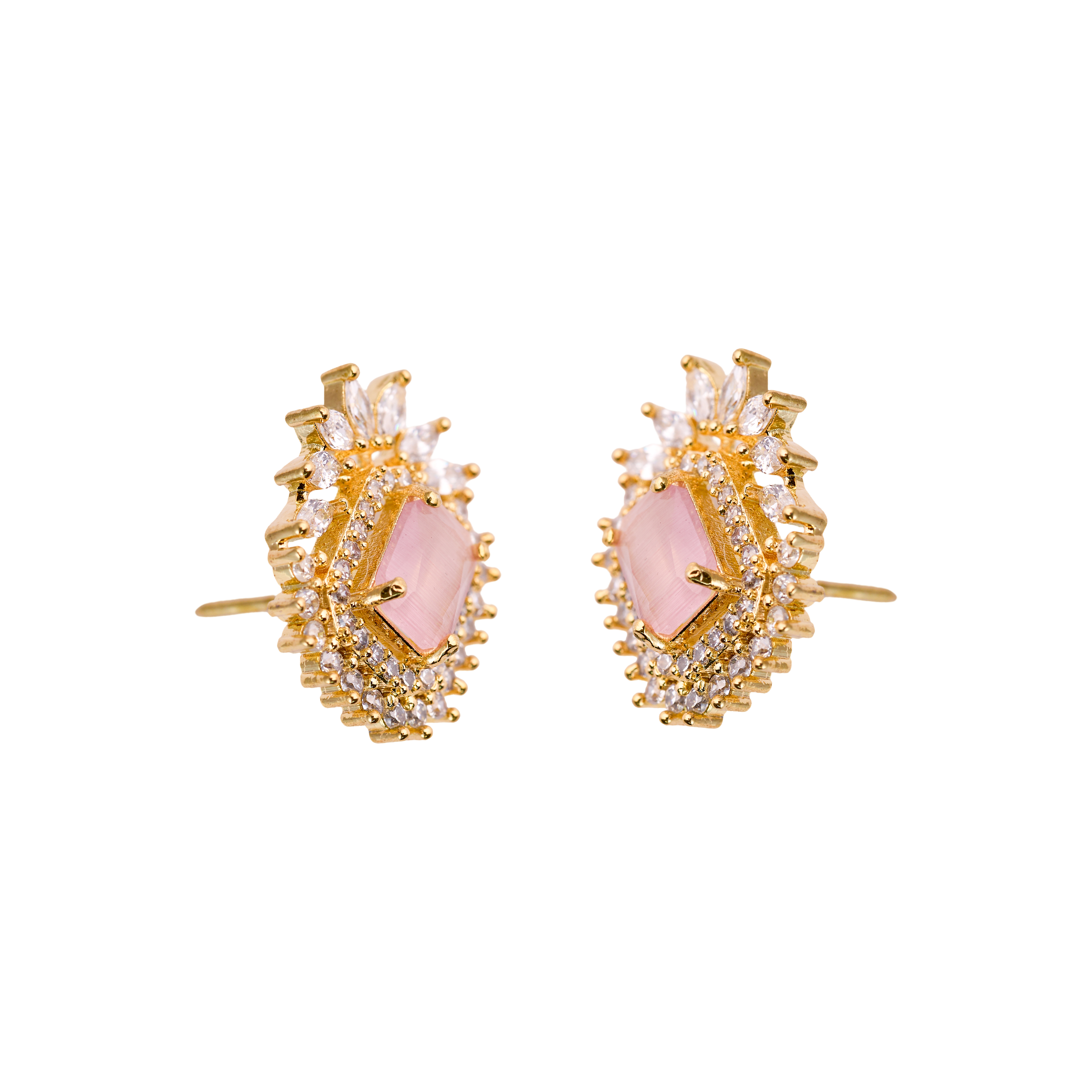 Pink Glow Halo Studs