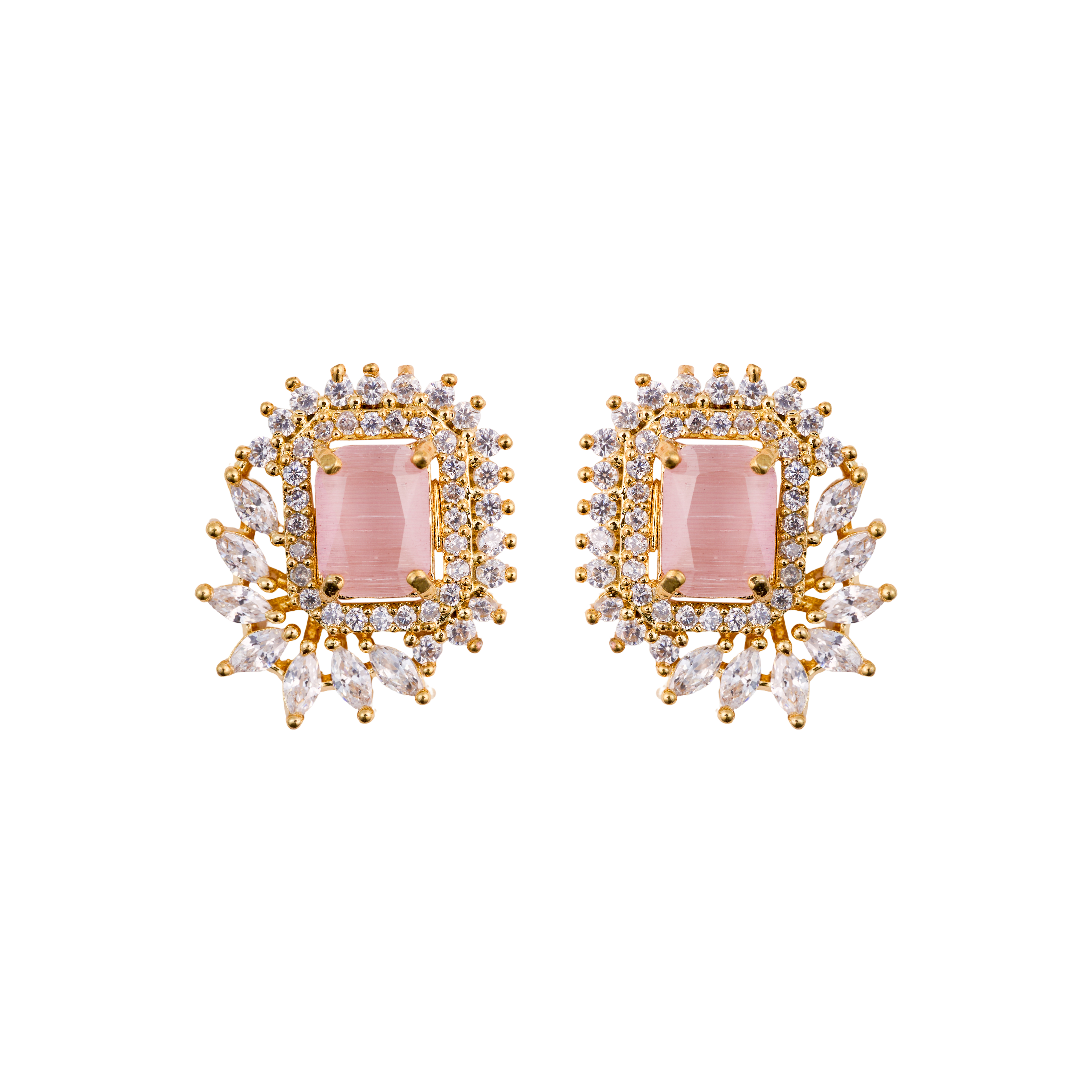 Pink Glow Halo Studs