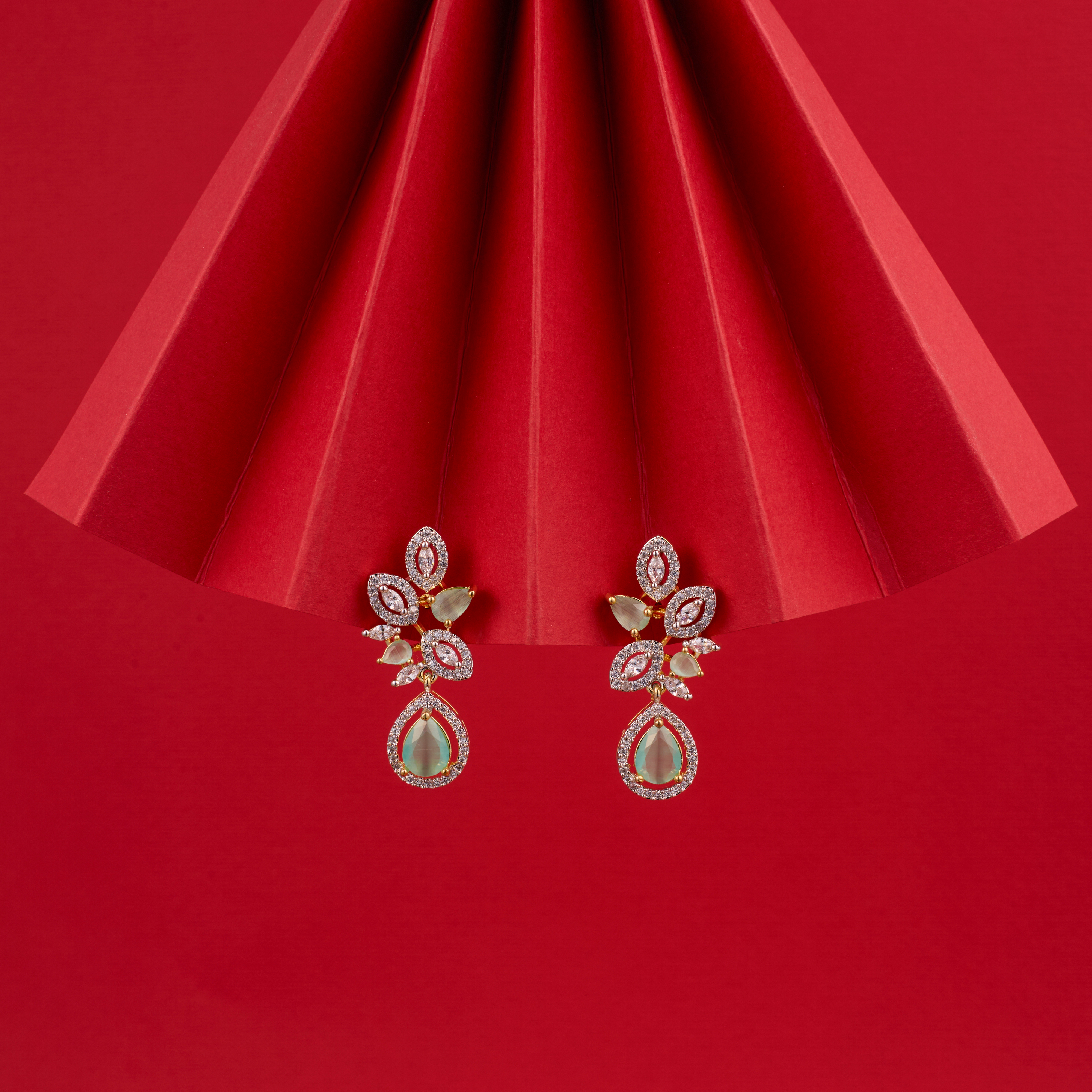 Bouquet of Radiance Turquoise Drop Earrings