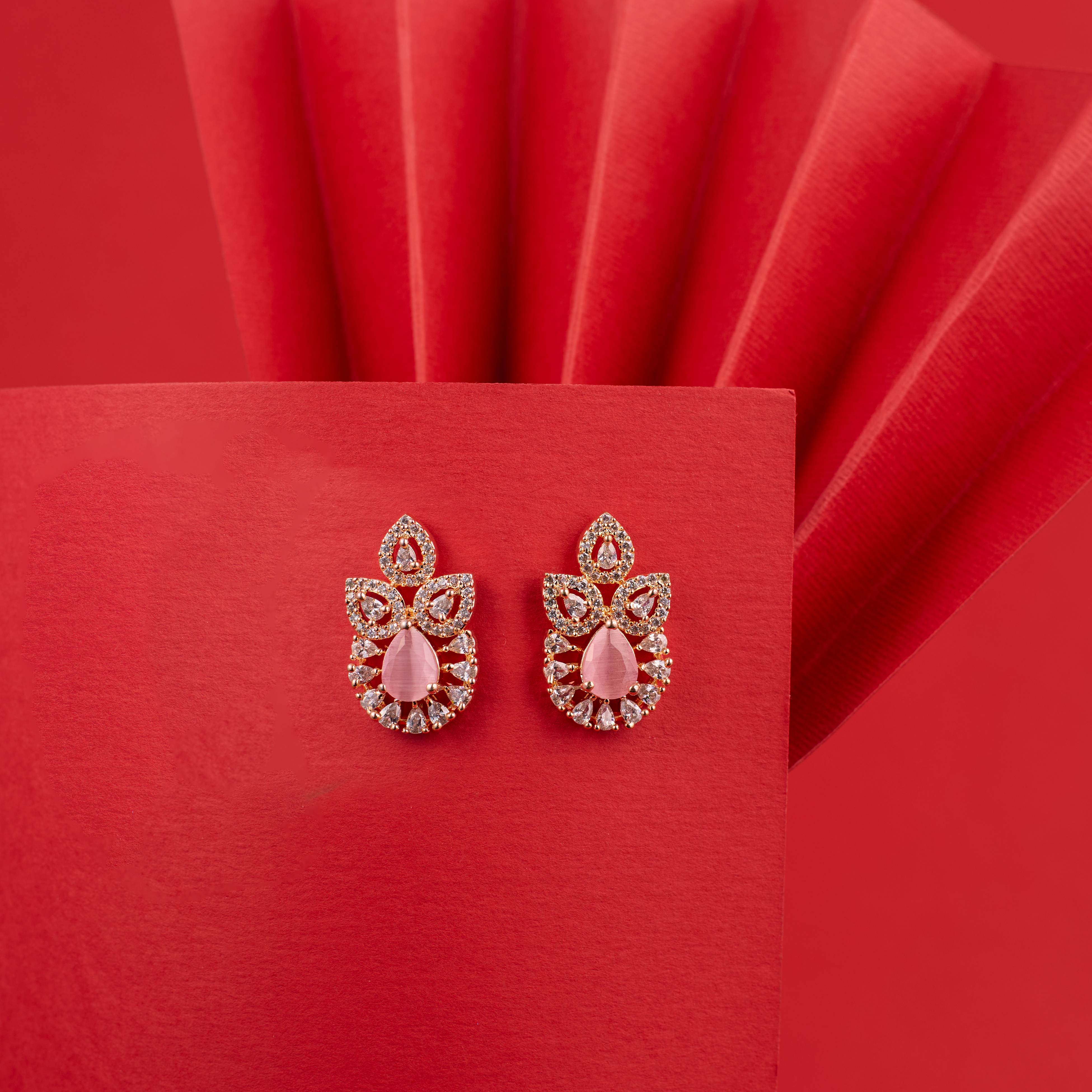 Pink Elara Spark Earrings