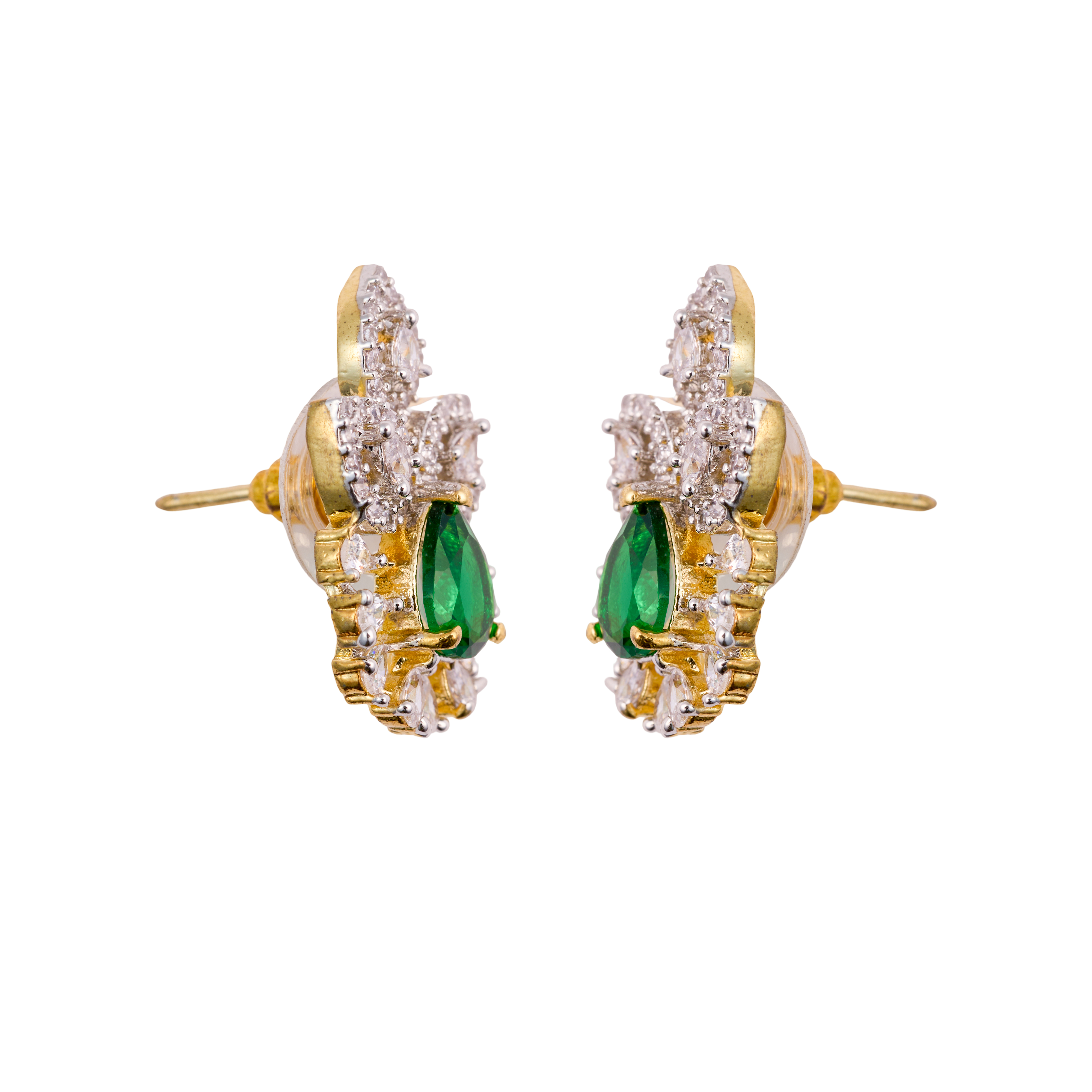 Green Elara Spark Earrings