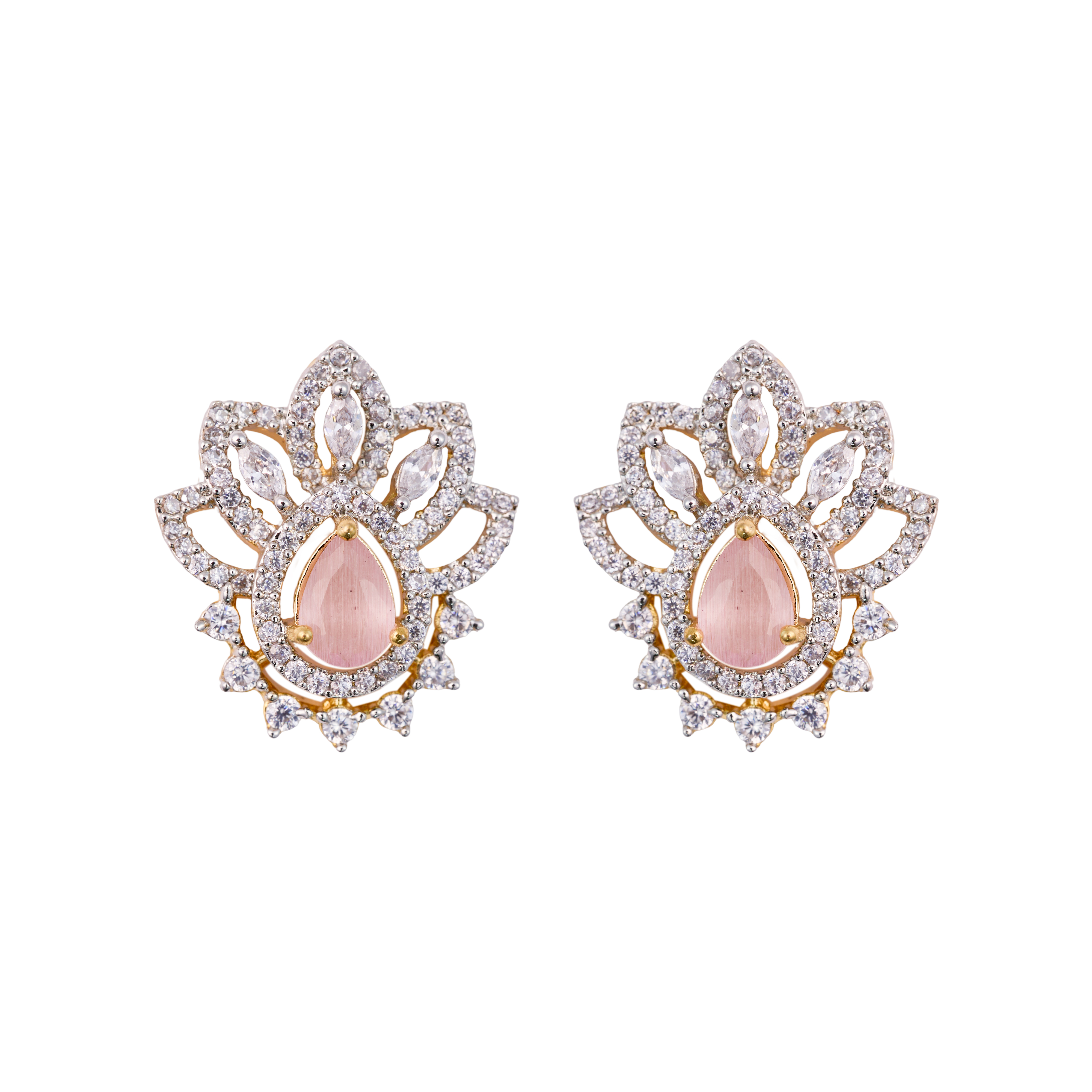 Pink Lotus Bloom Studs