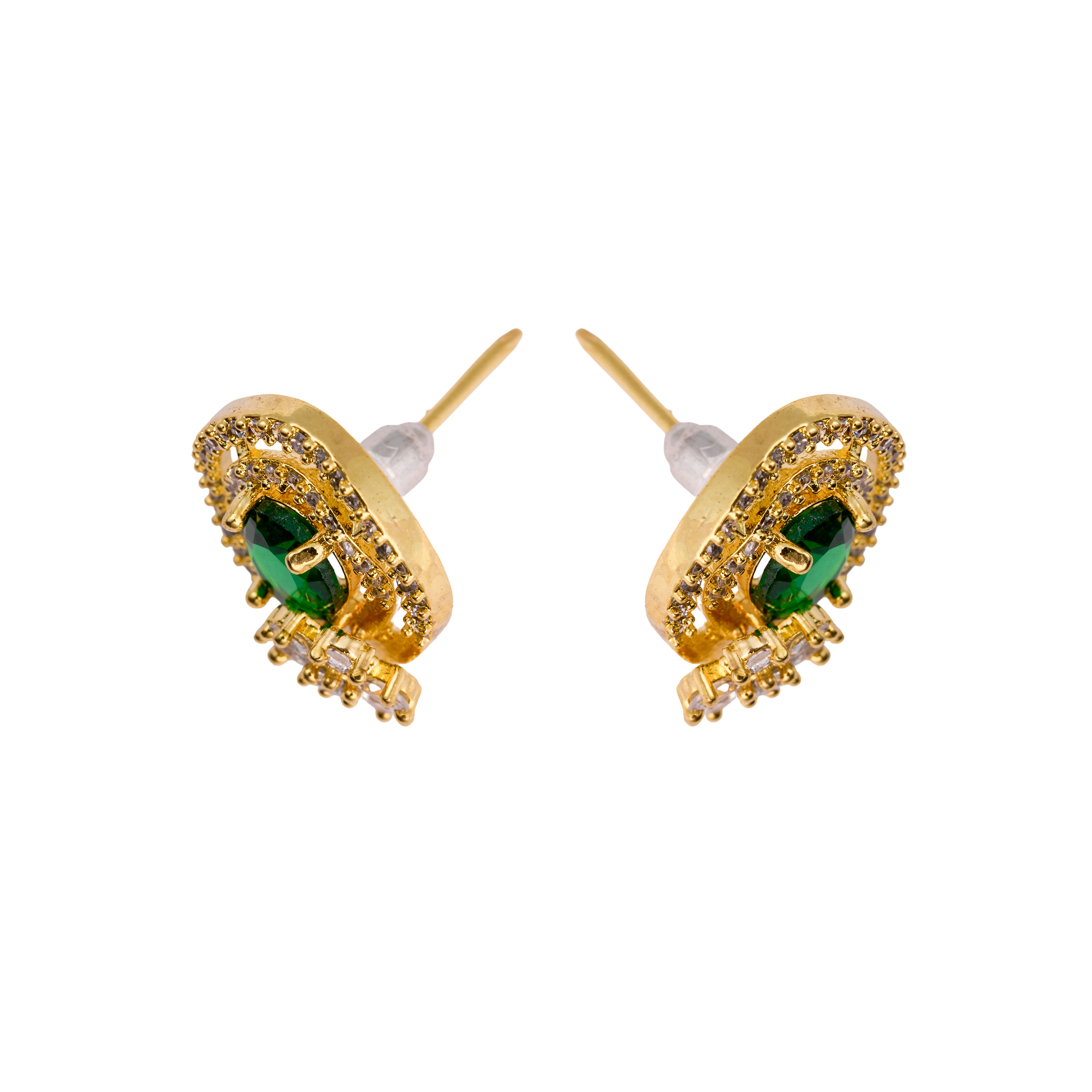 Emerald Orbit Earrings