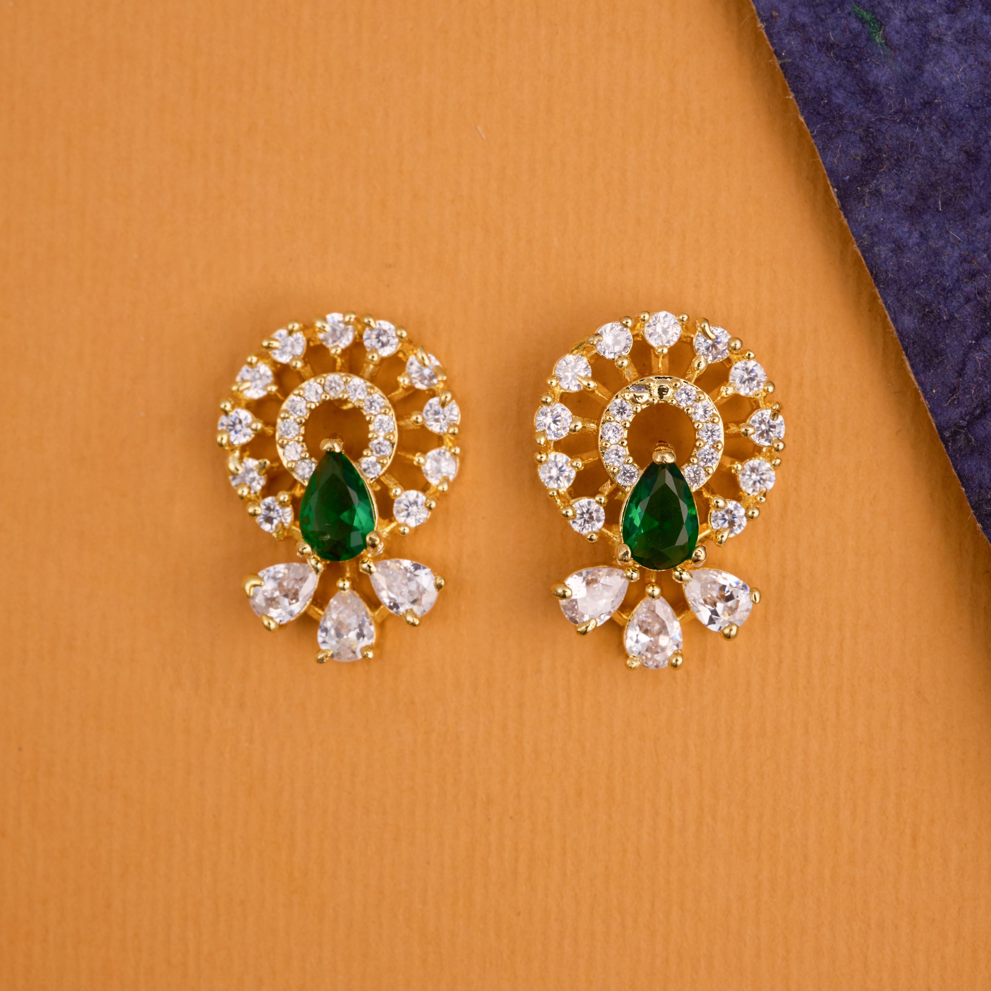 Emerald Sunburst Serenity Earrings