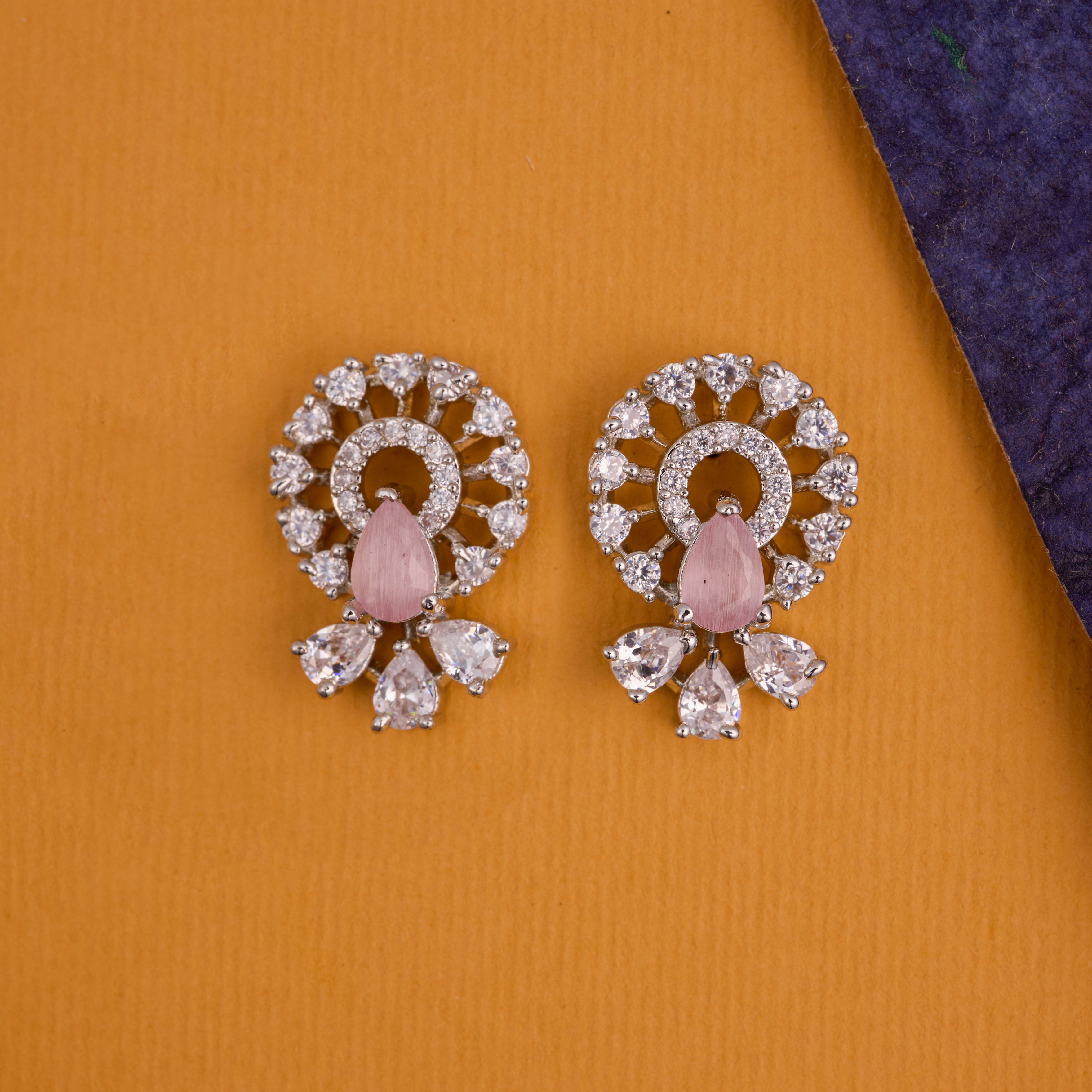 Pink Sunburst Serenity Earrings