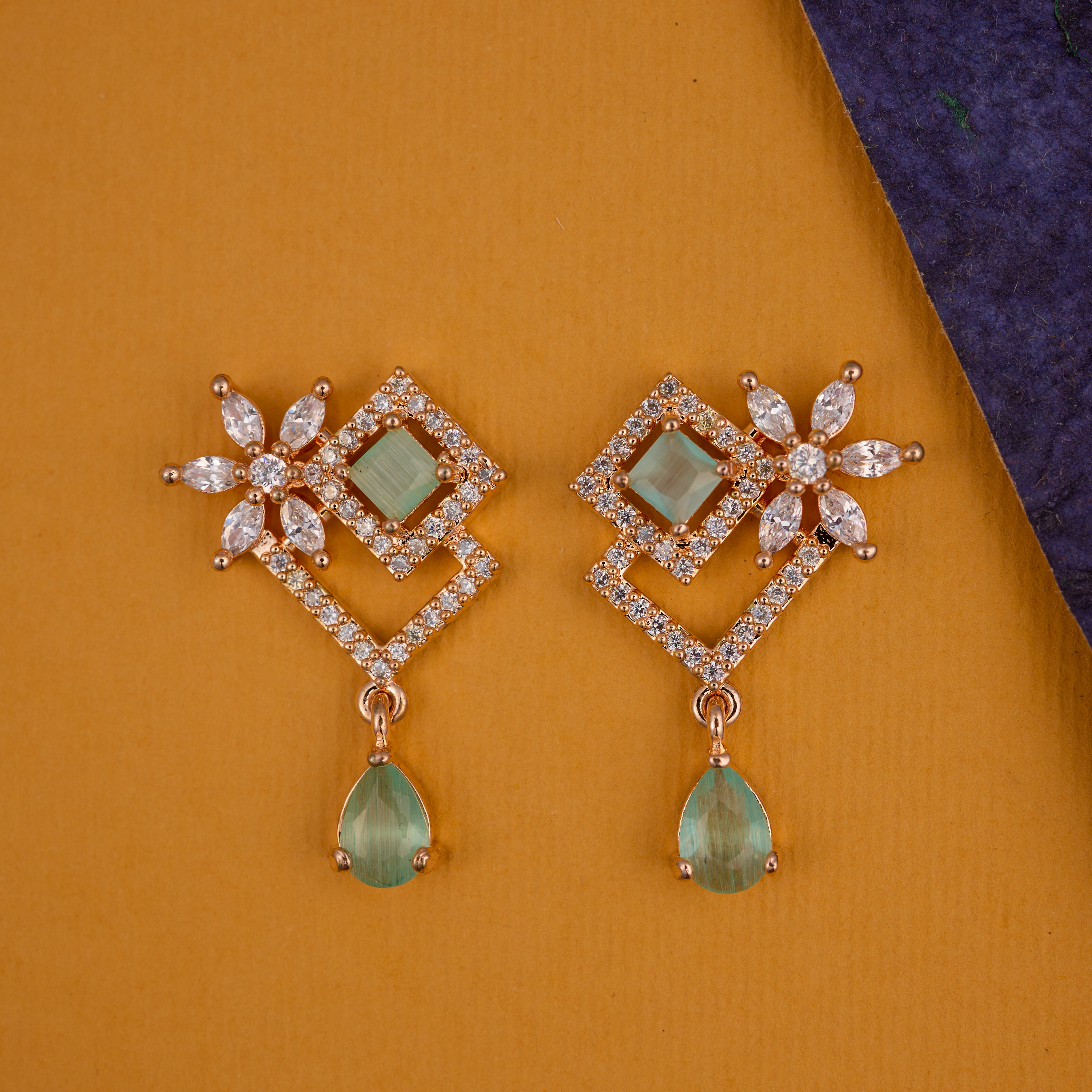 Turquoise Twin twinkle Drops