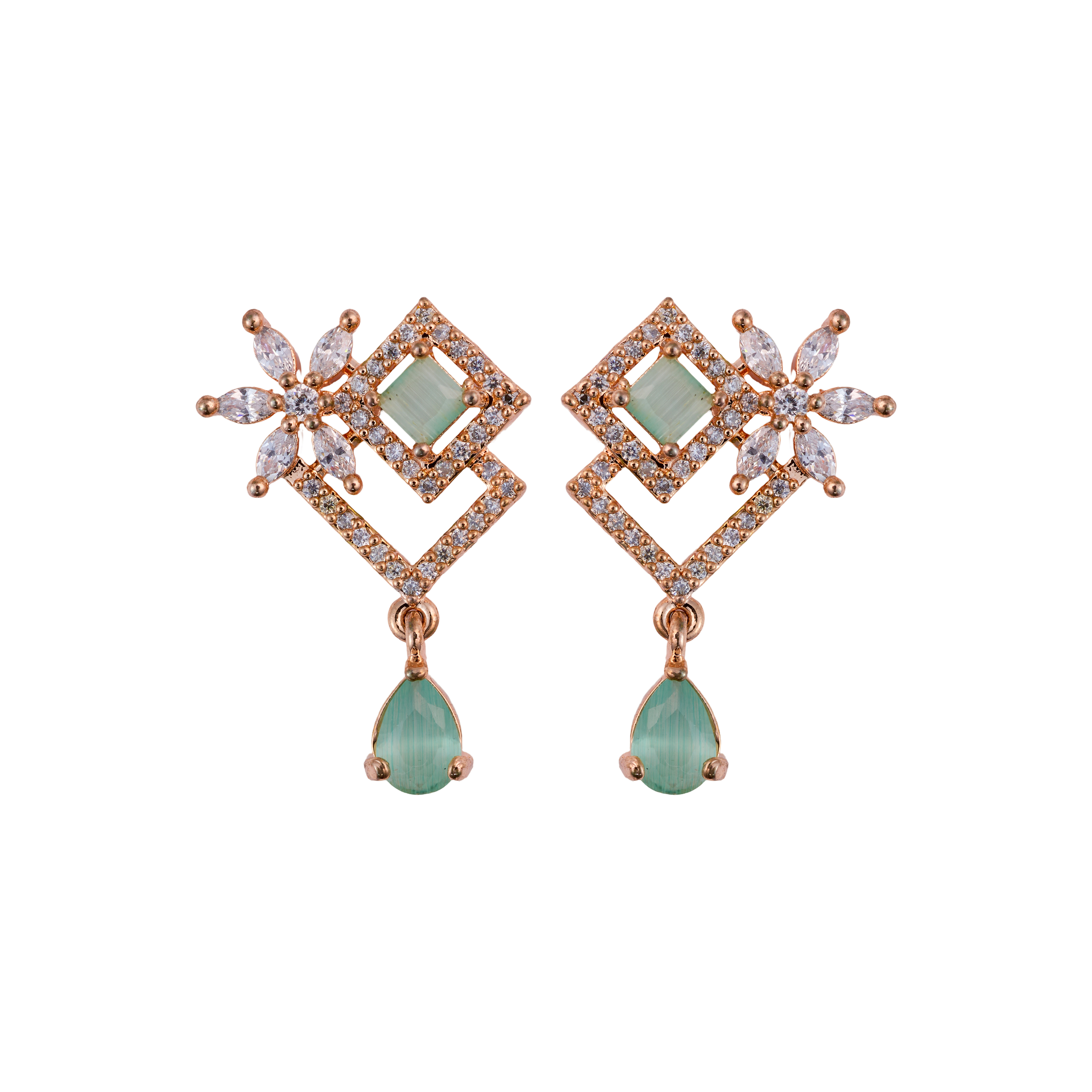 Turquoise Twin twinkle Drops