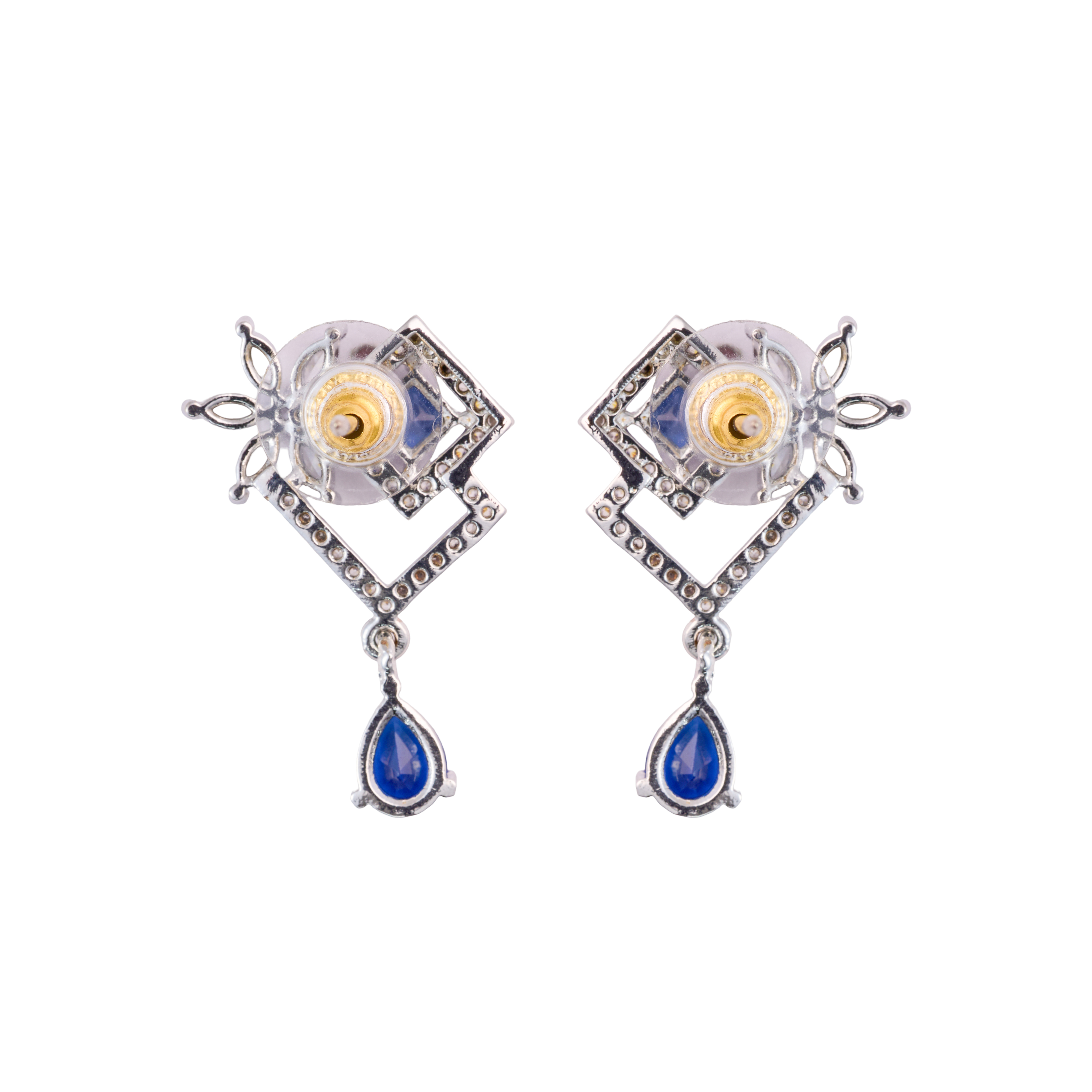 Sapphire blue Twin twinkle Drops