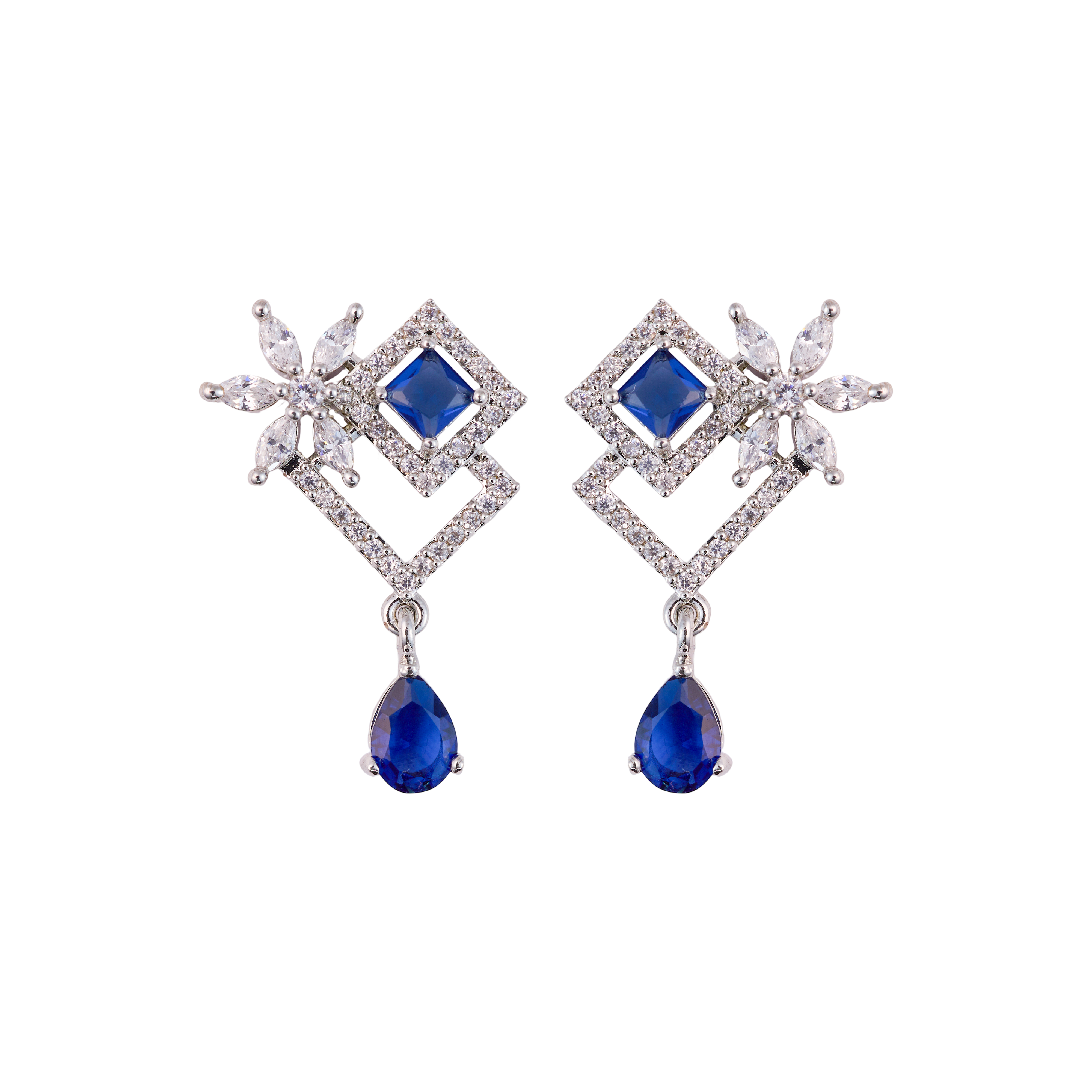 Sapphire blue Twin twinkle Drops