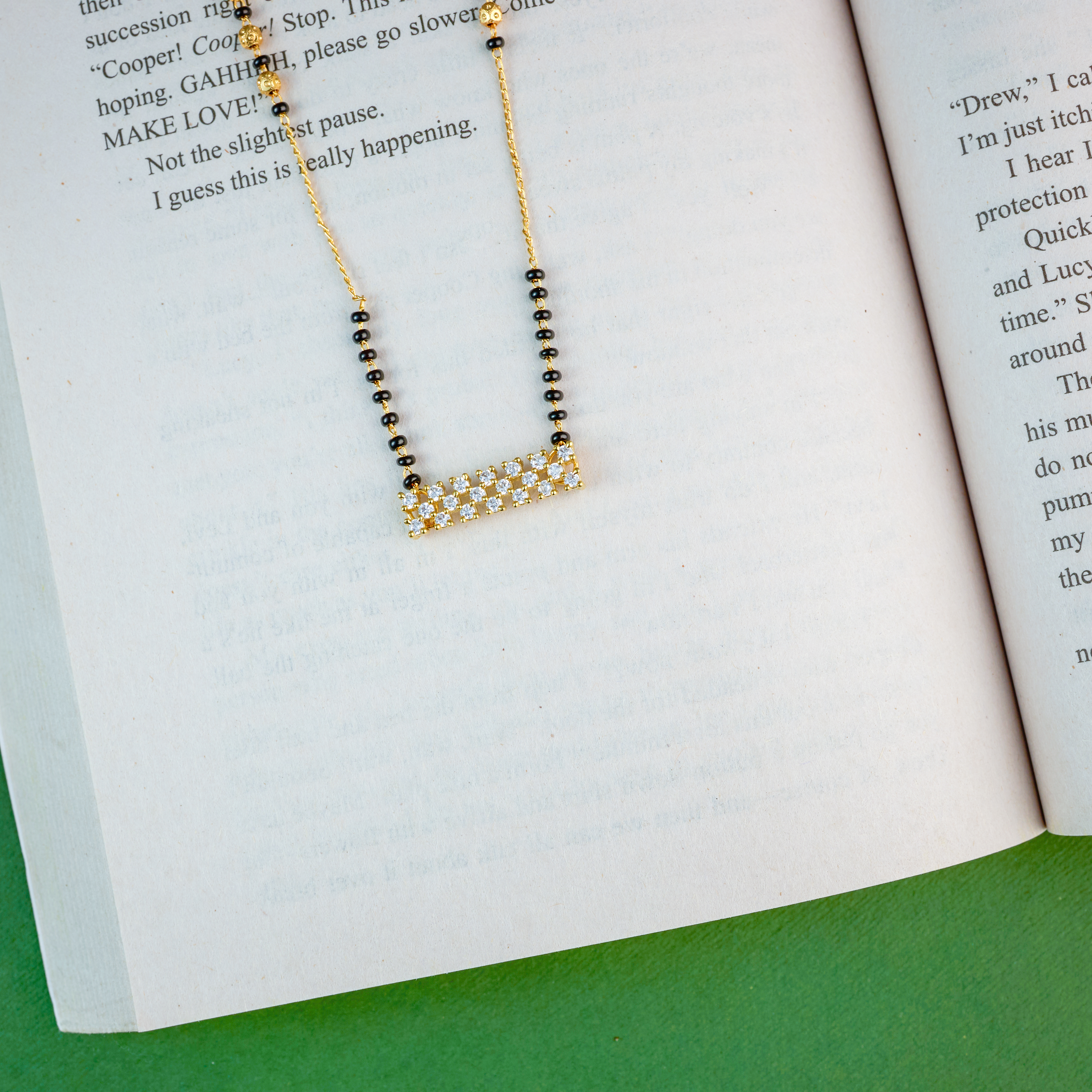 Gold Starlane Bar Mangalsutra