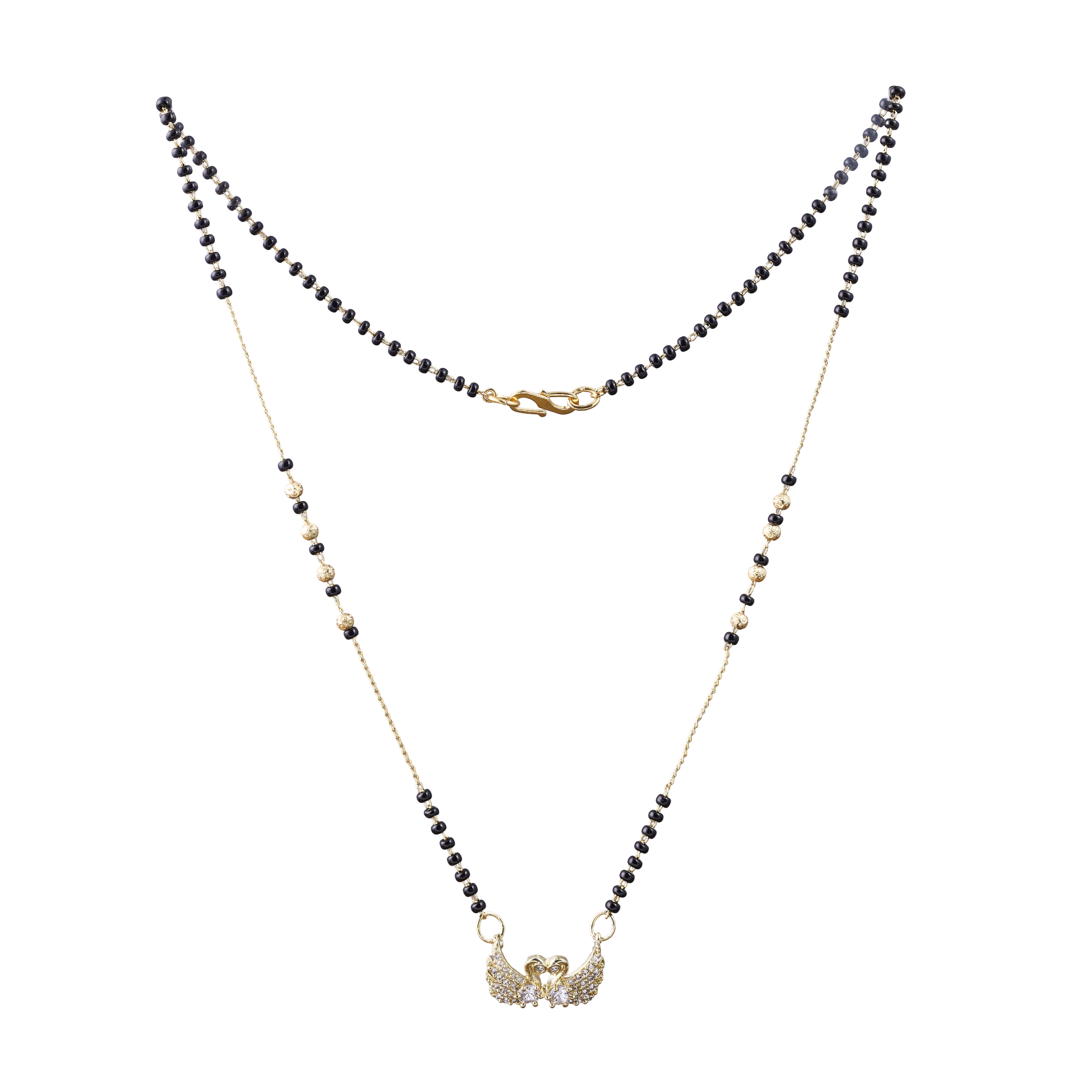 Nimoraa Twin Swan Gold  Wing mangalsutra