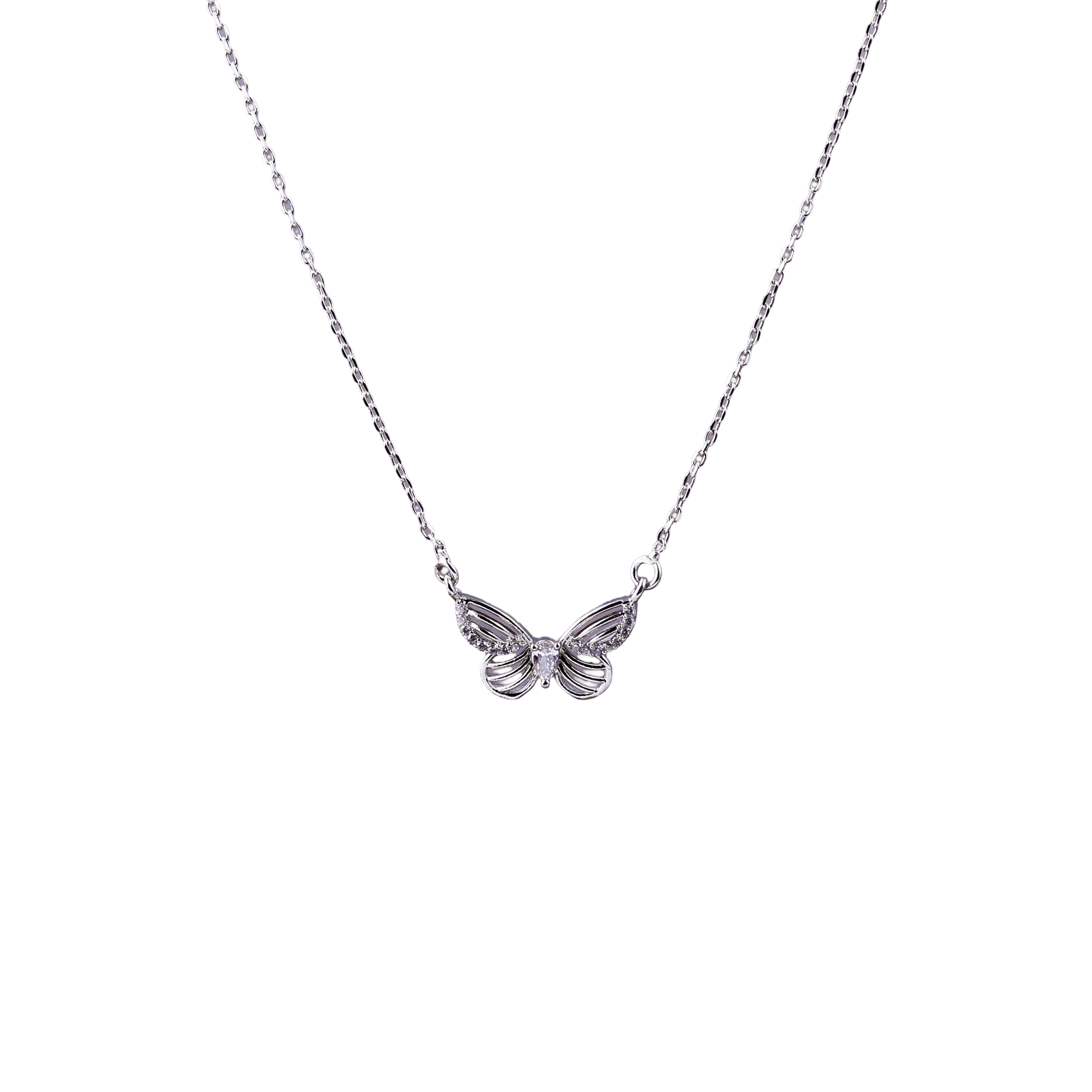 Aurielle Silver Butterfly Chain