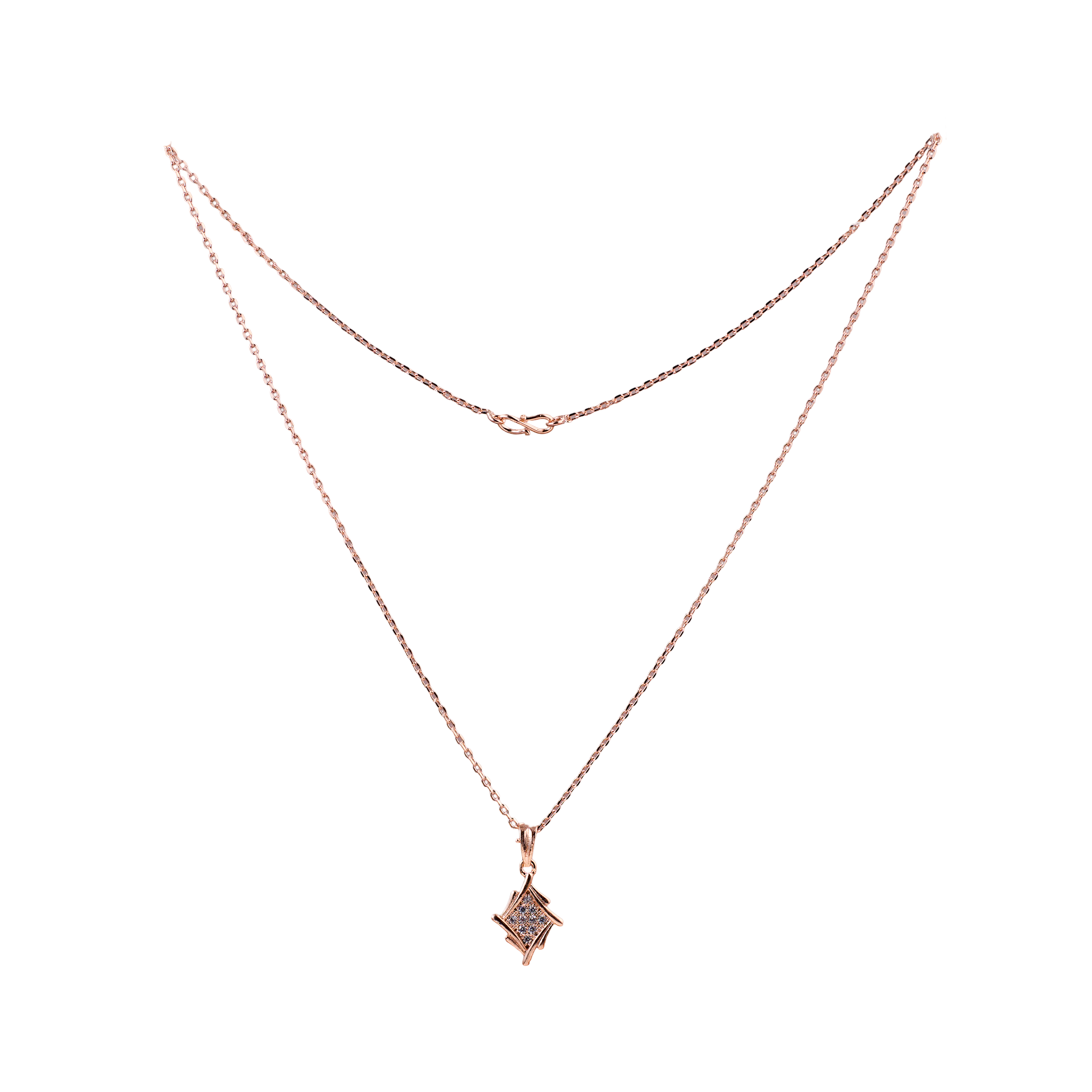 Quiet Spark RoseGold Pendant Chain