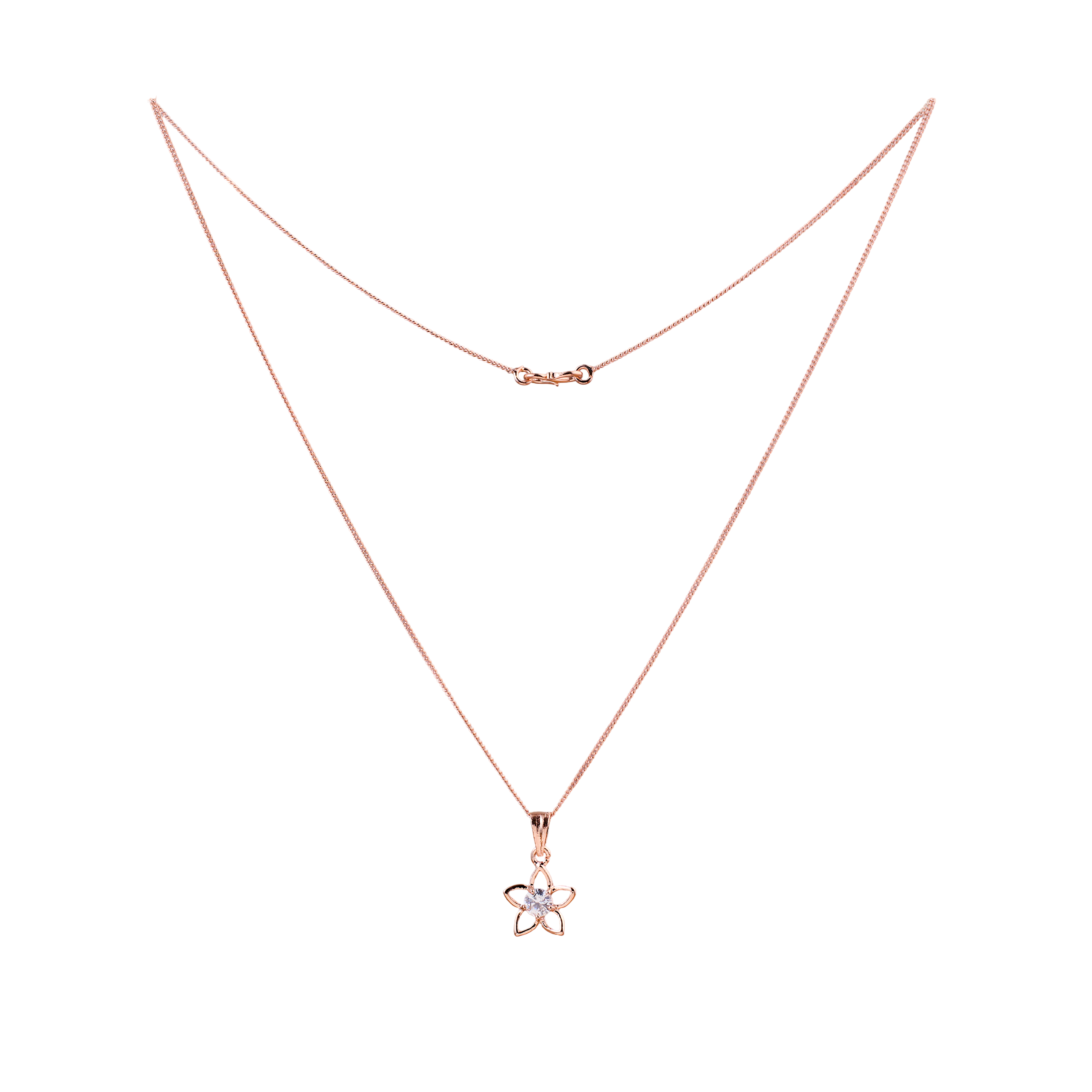 Blush Bloom Solitaire Chain
