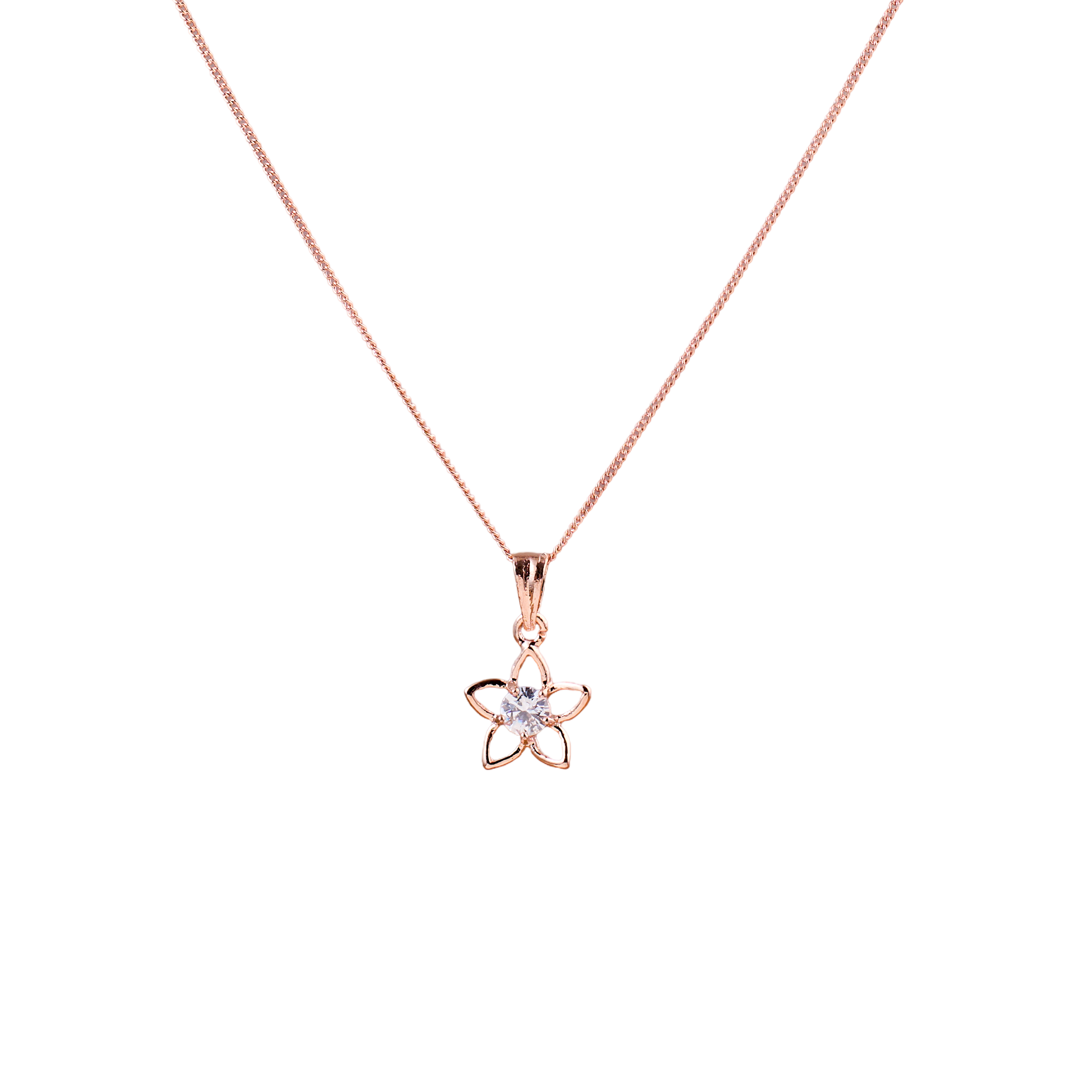 Blush Bloom Solitaire Chain