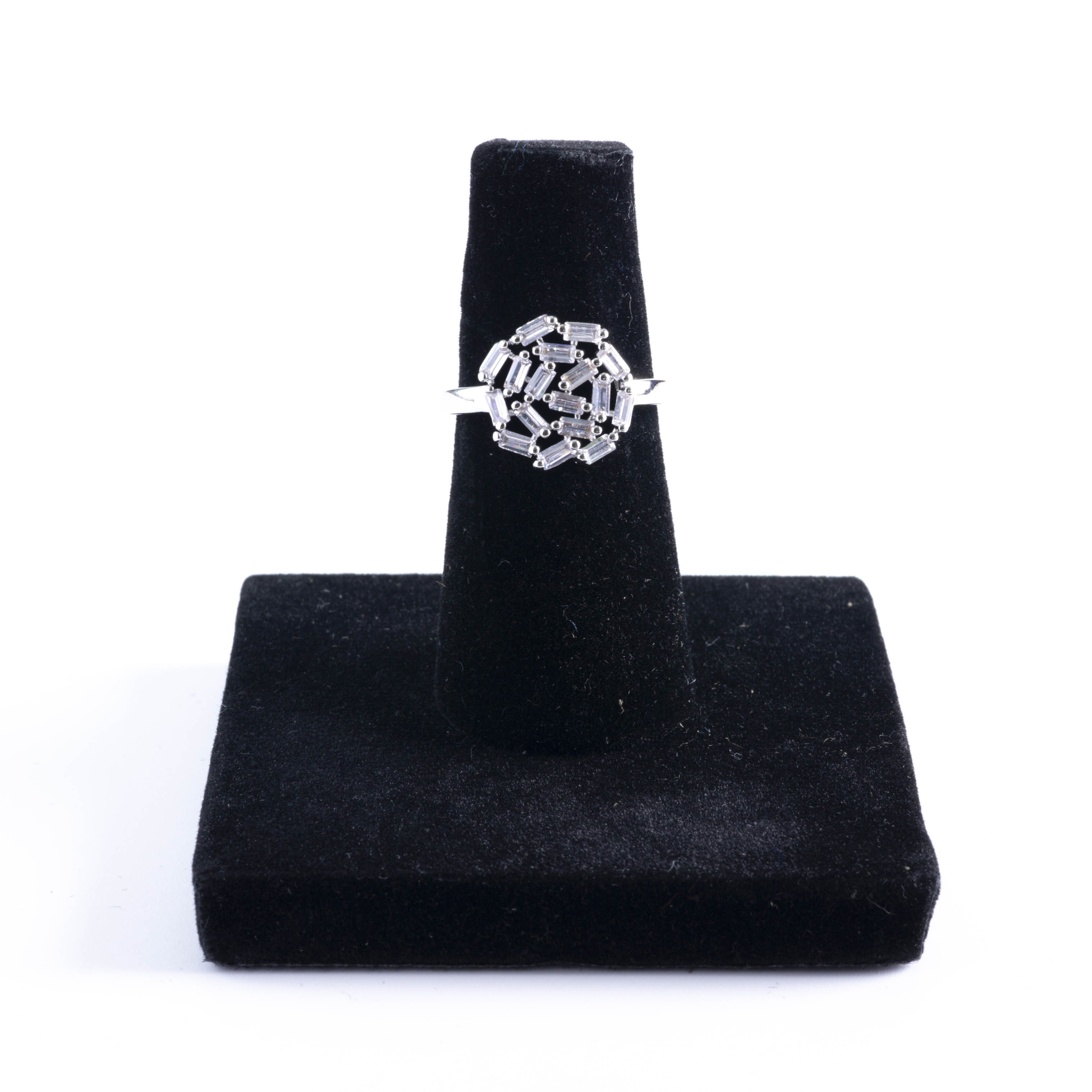 The Silver Crystal Bloom Ring