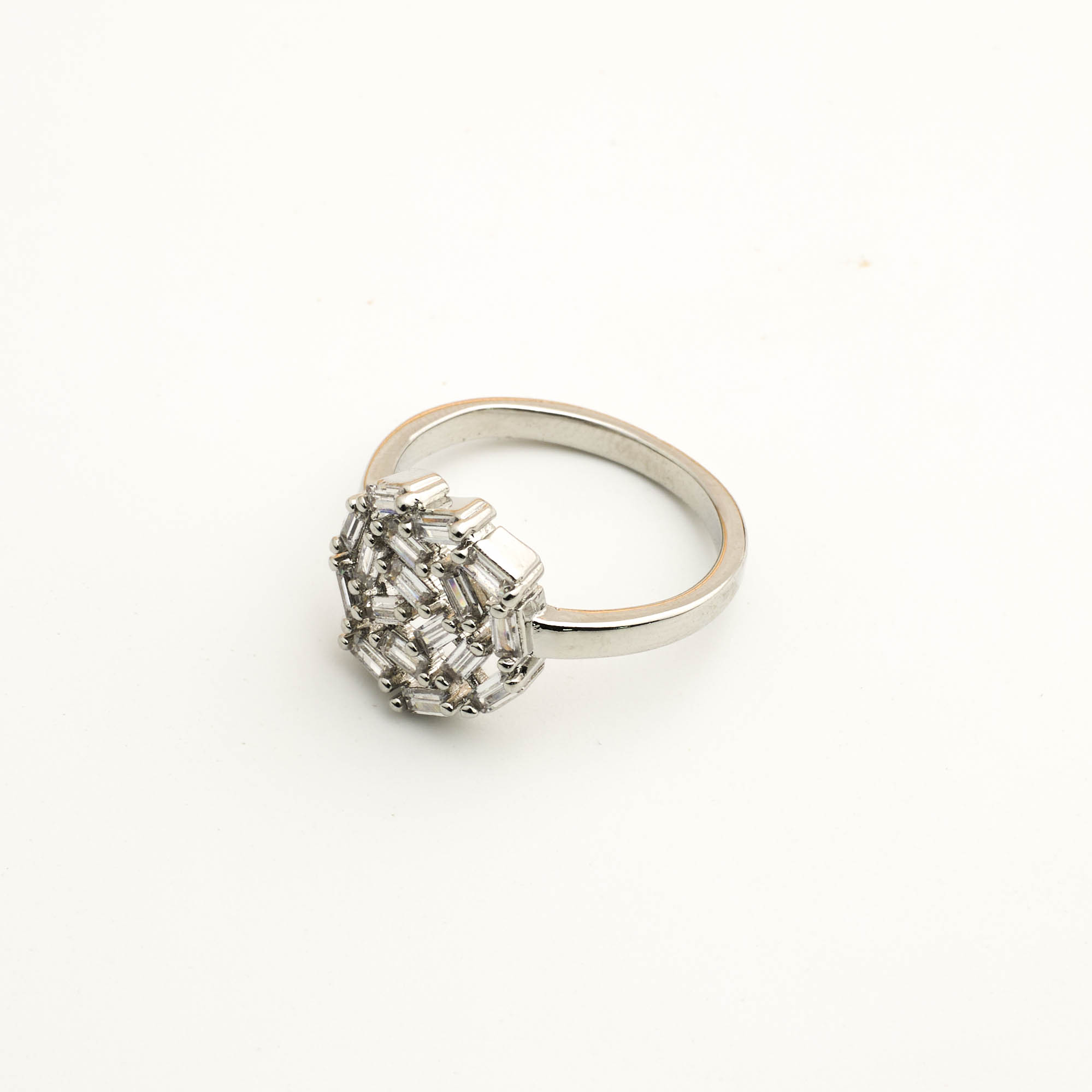 The Silver Crystal Bloom Ring
