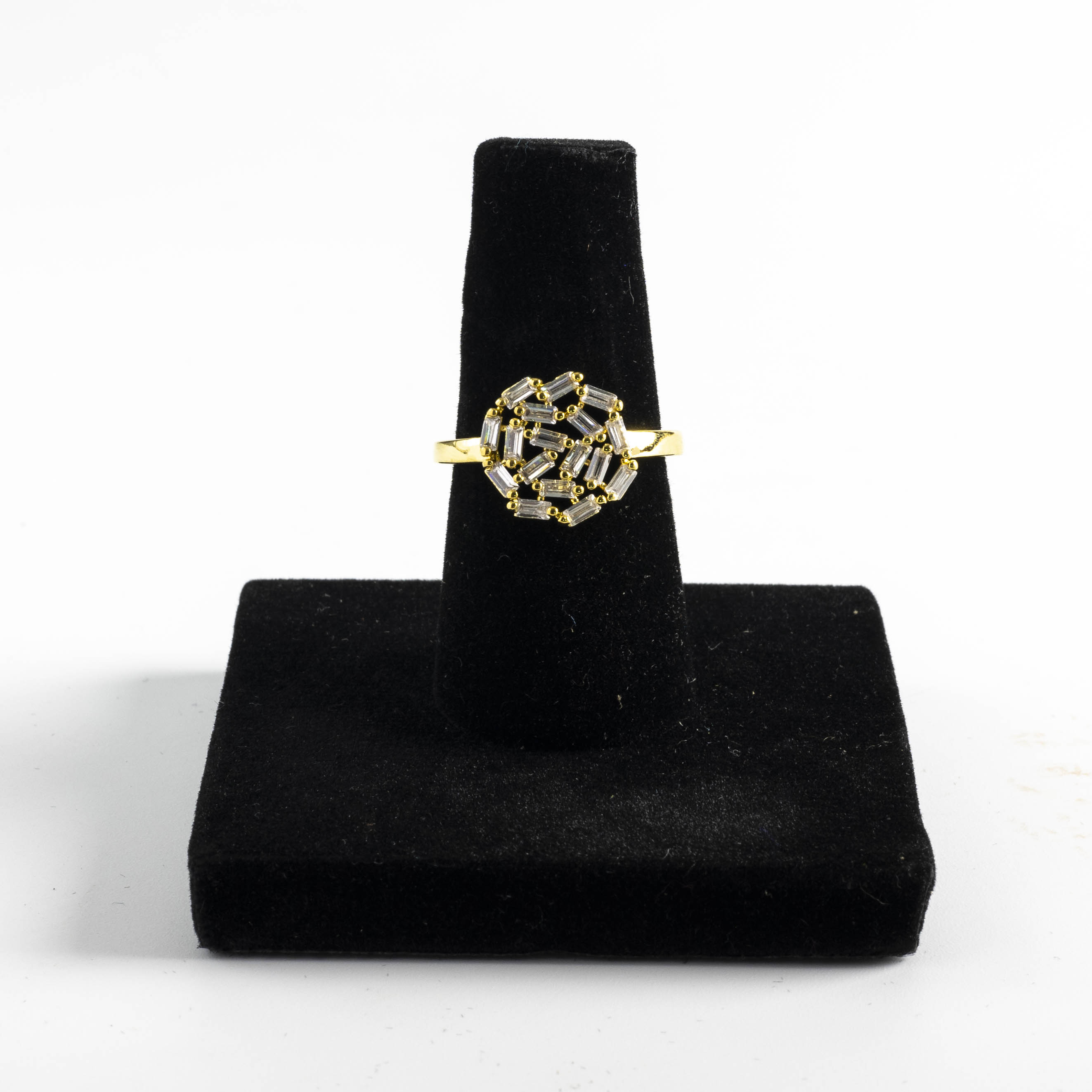The Gold Crystal Bloom Ring