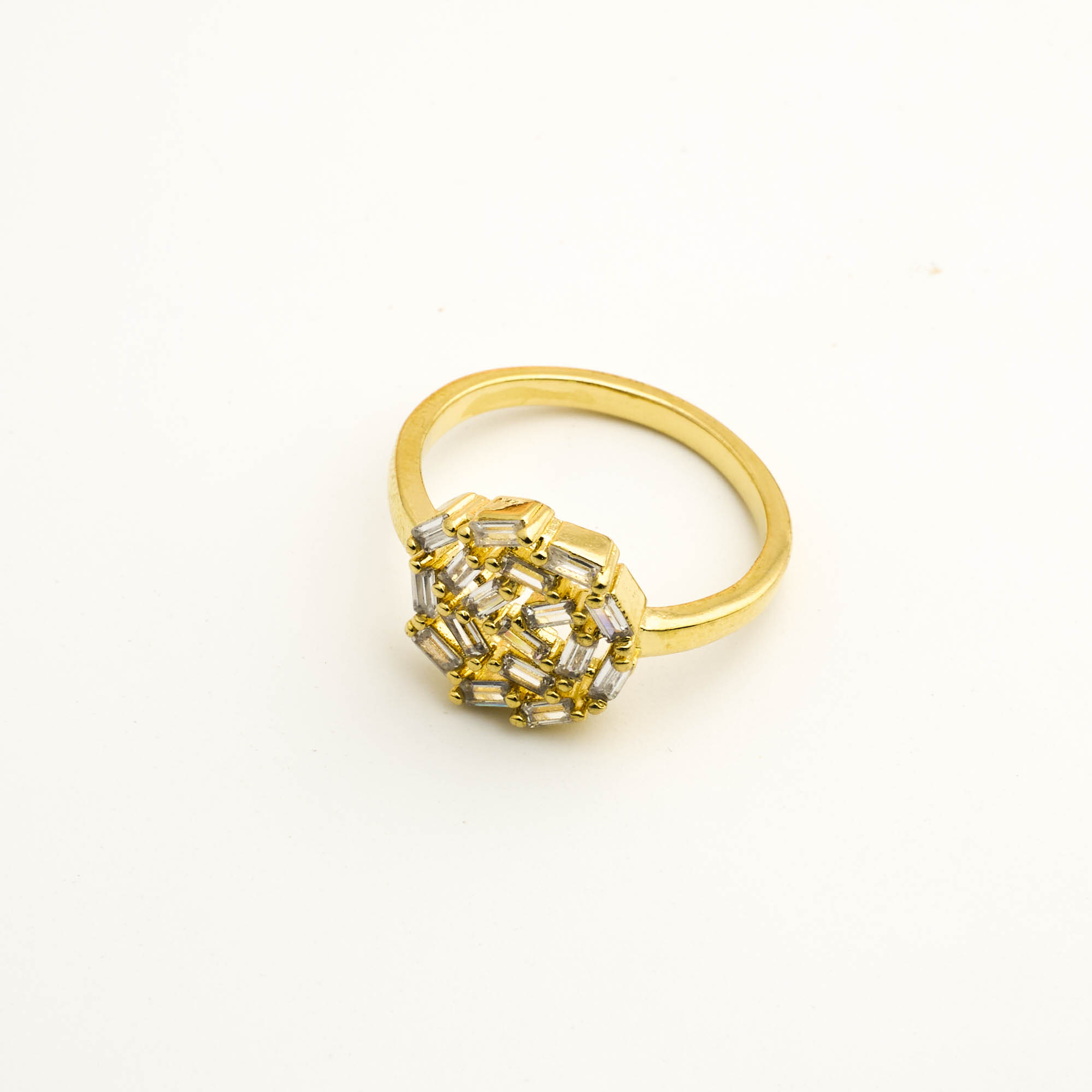 The Gold Crystal Bloom Ring