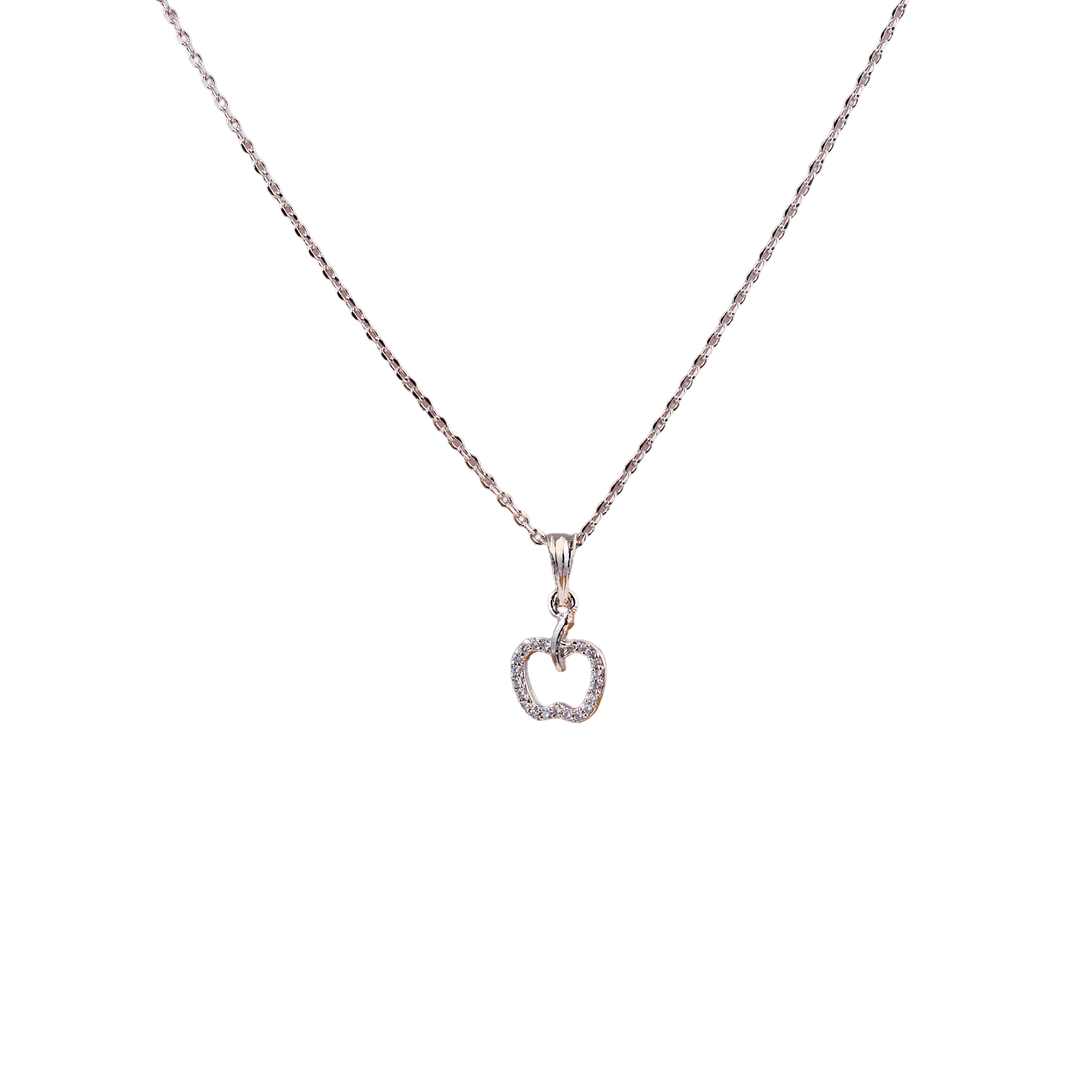 Silver Apple Glow Halo Chain