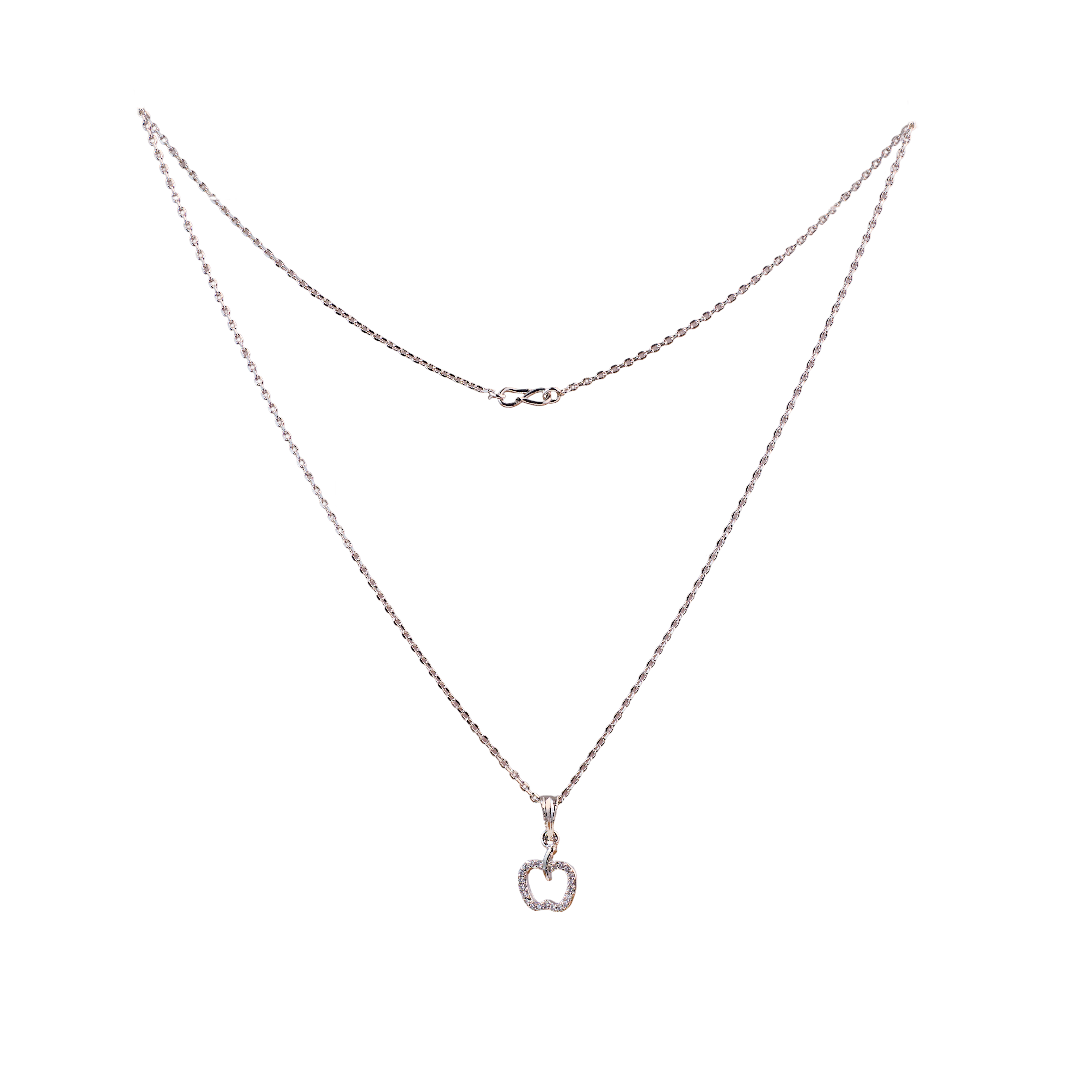 Silver Apple Glow Halo Chain