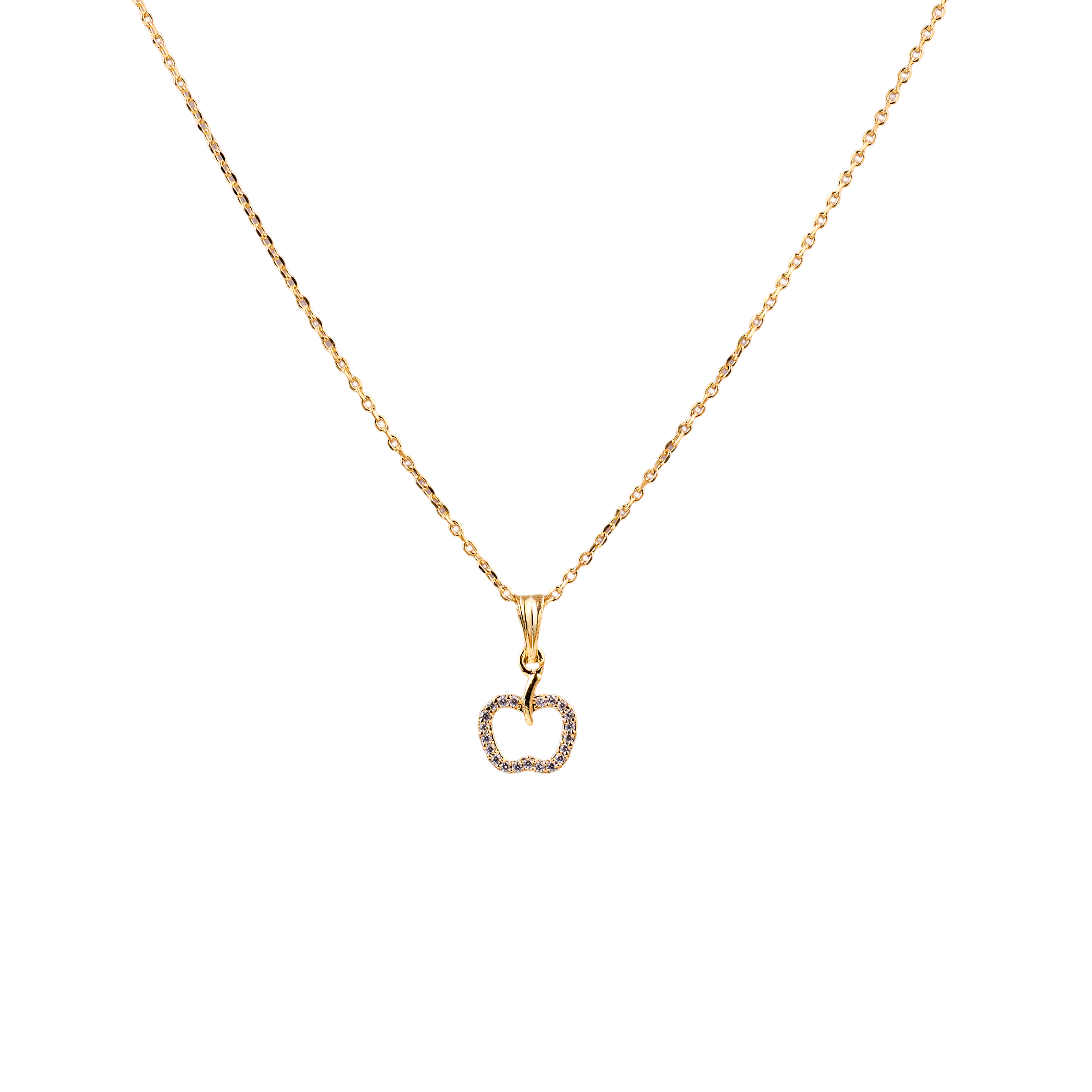 Gold Apple Glow Halo Chain