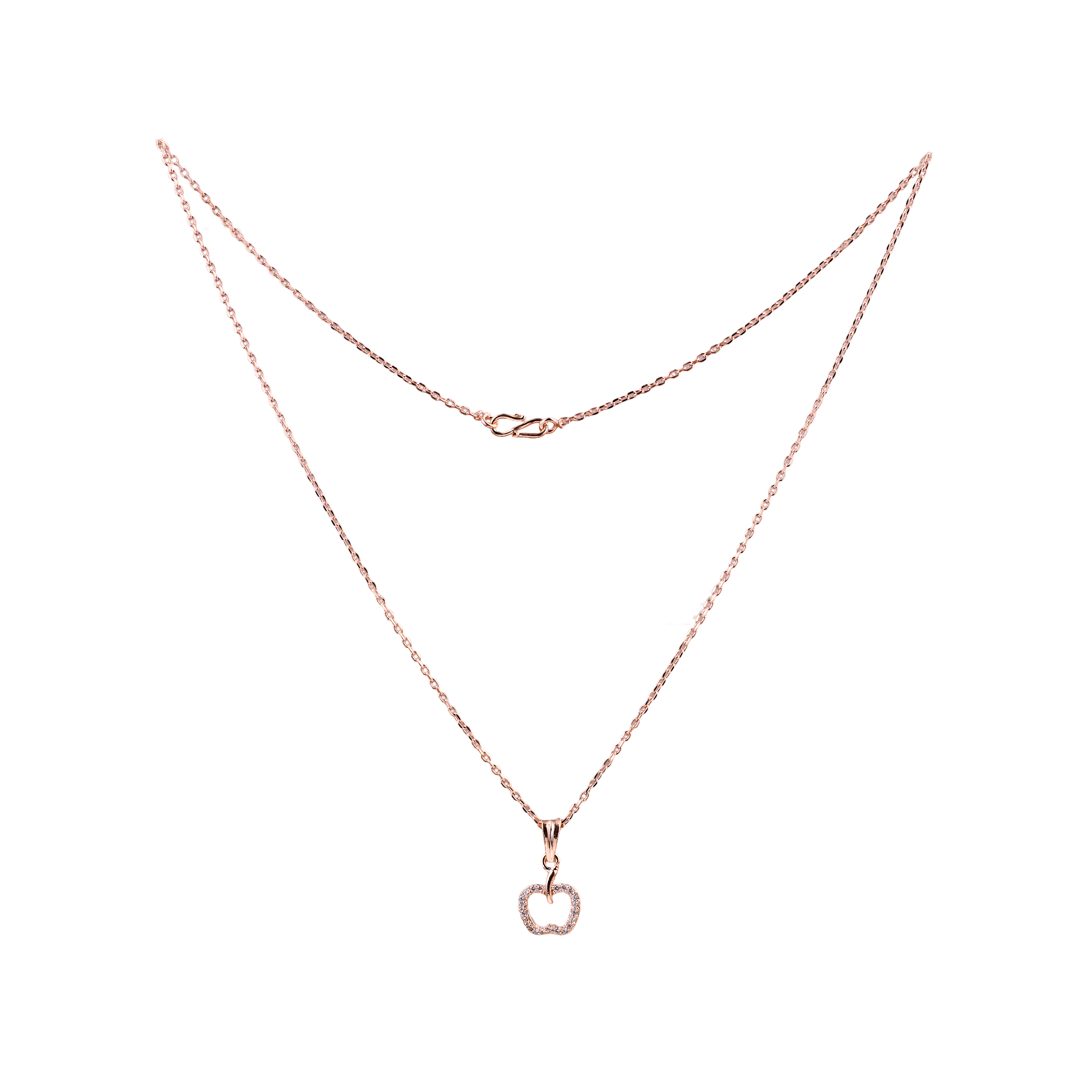 RoseGold Apple Glow Halo Chain