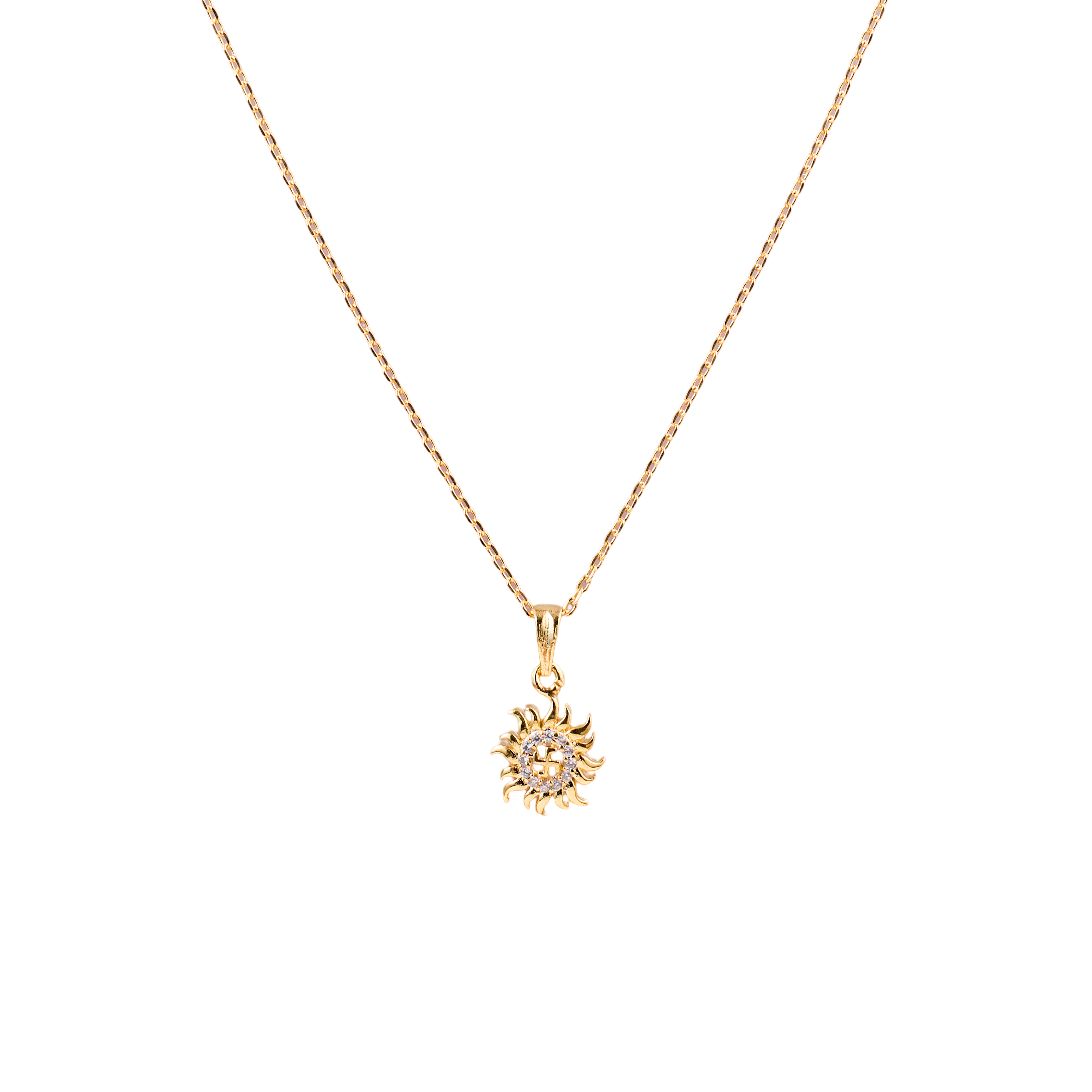 Surya Shakti Gold Pendant Chain