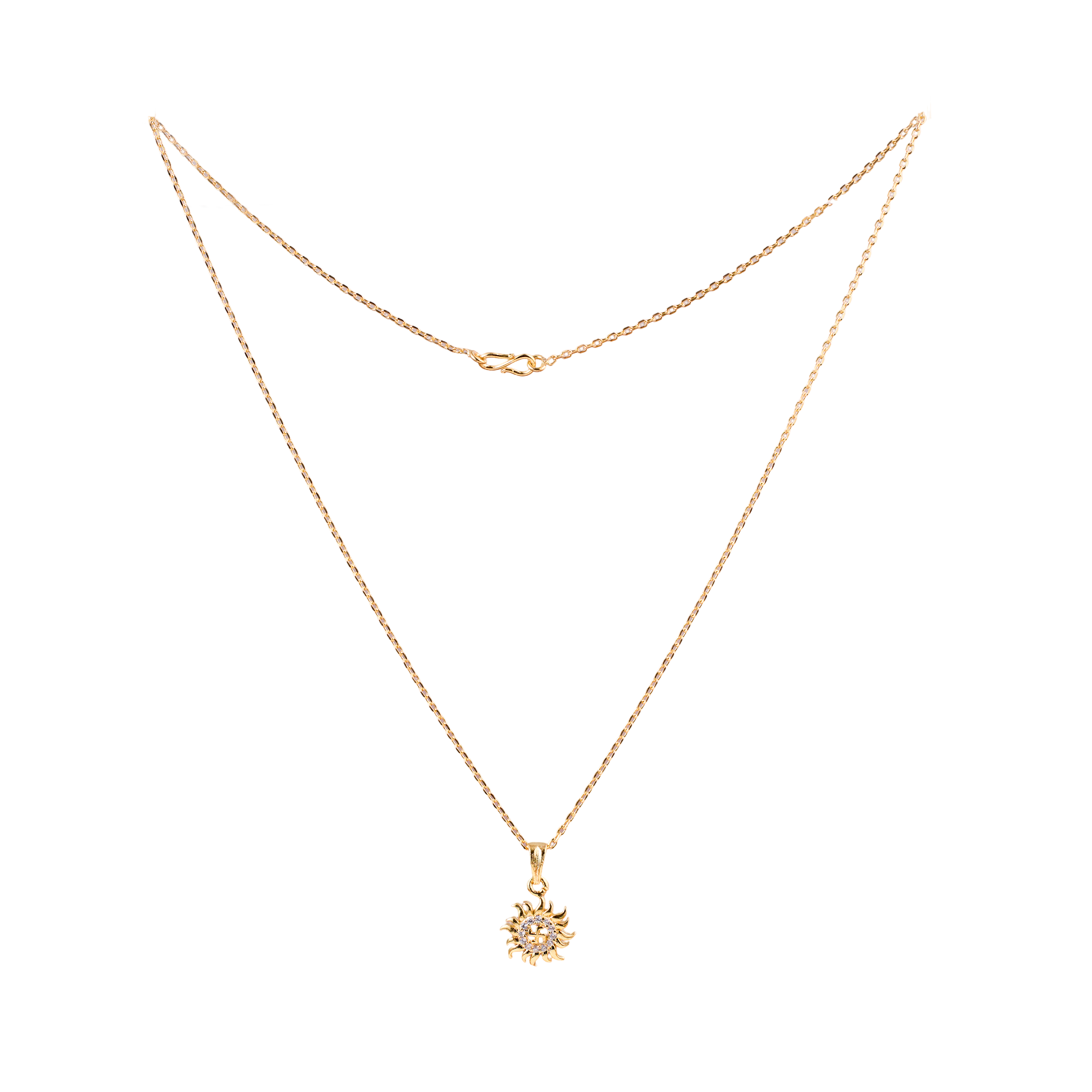 Surya Shakti Gold Pendant Chain
