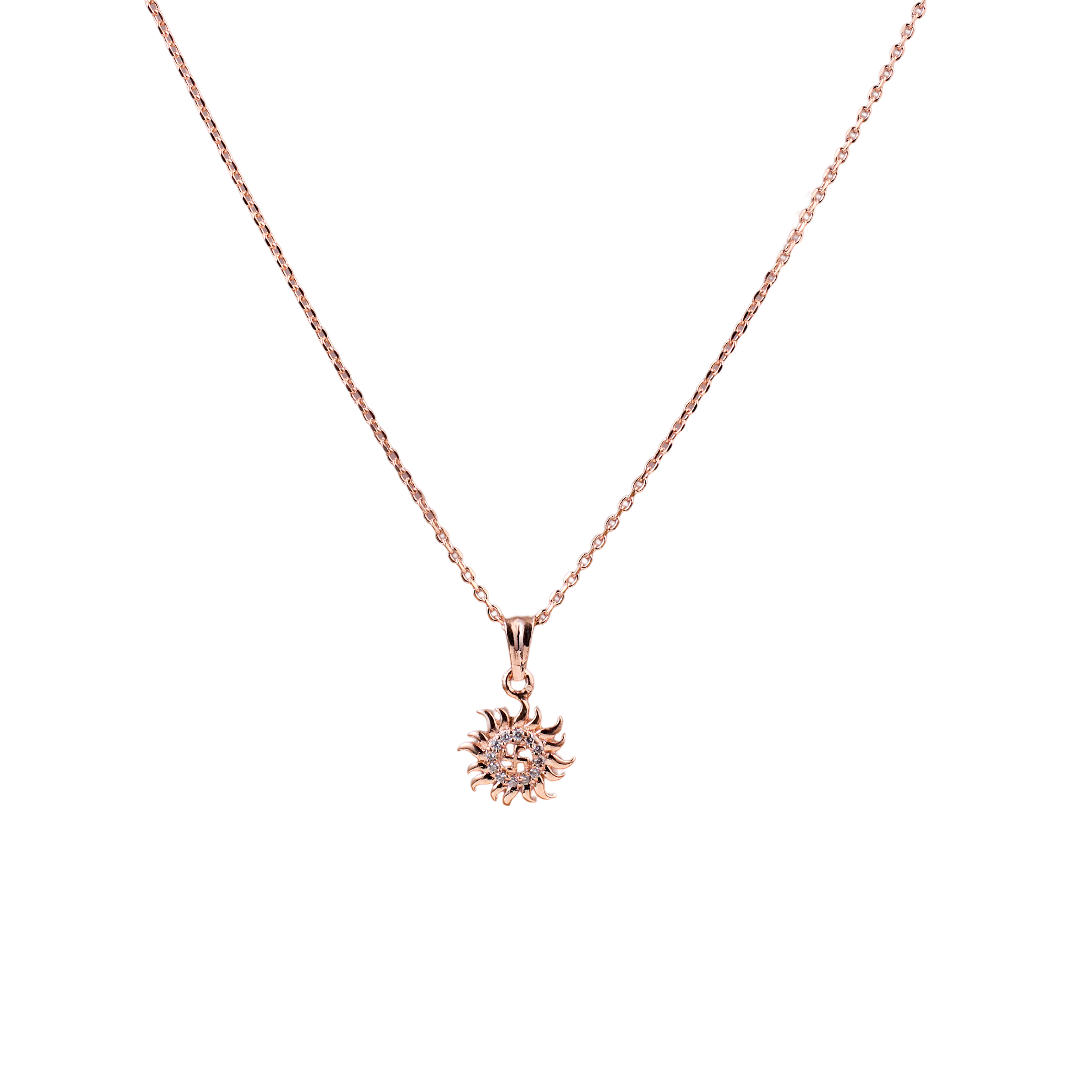 Surya Shakti RoseGold Pendant Chain
