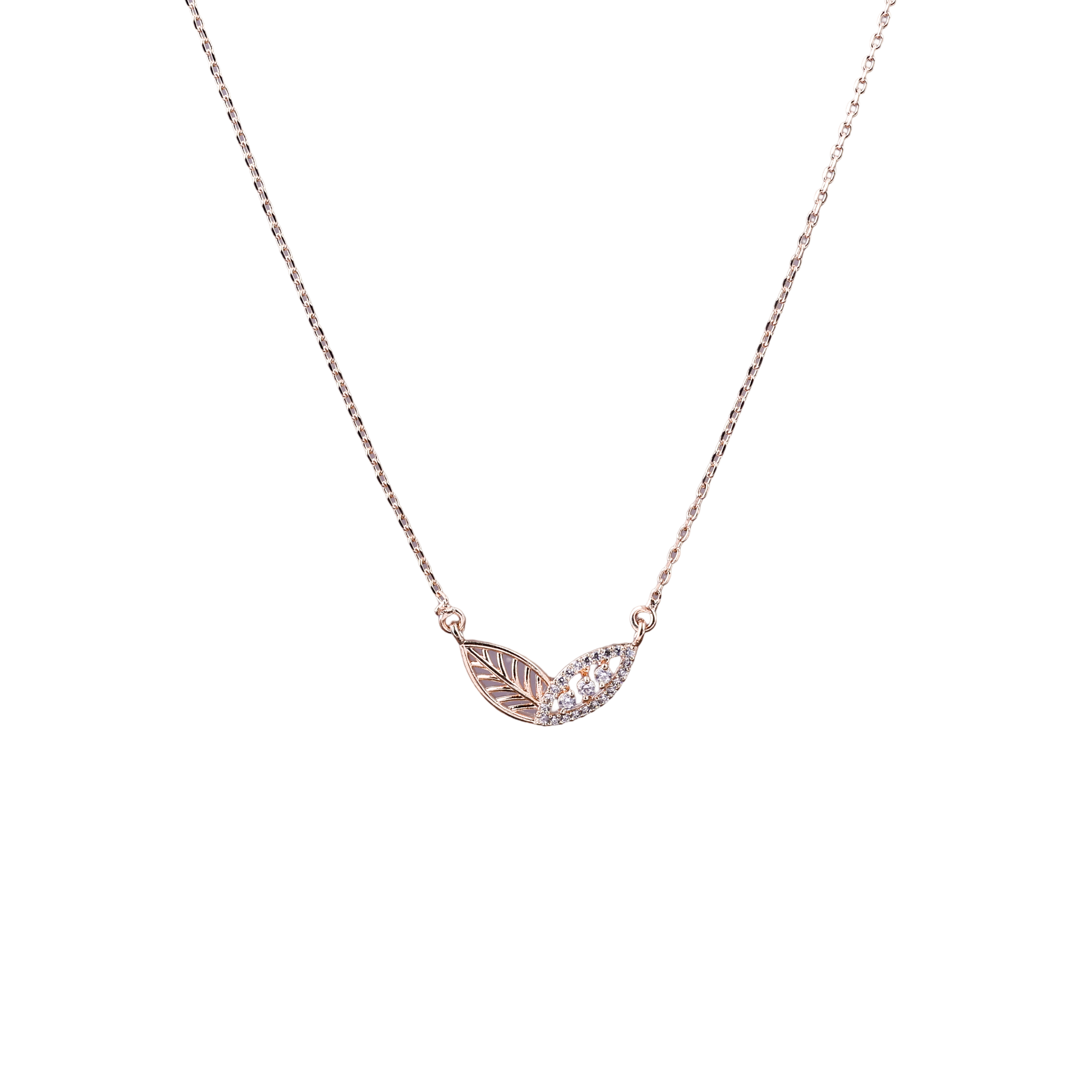 Rosegold plated Orbit Bloom Diamond Chain