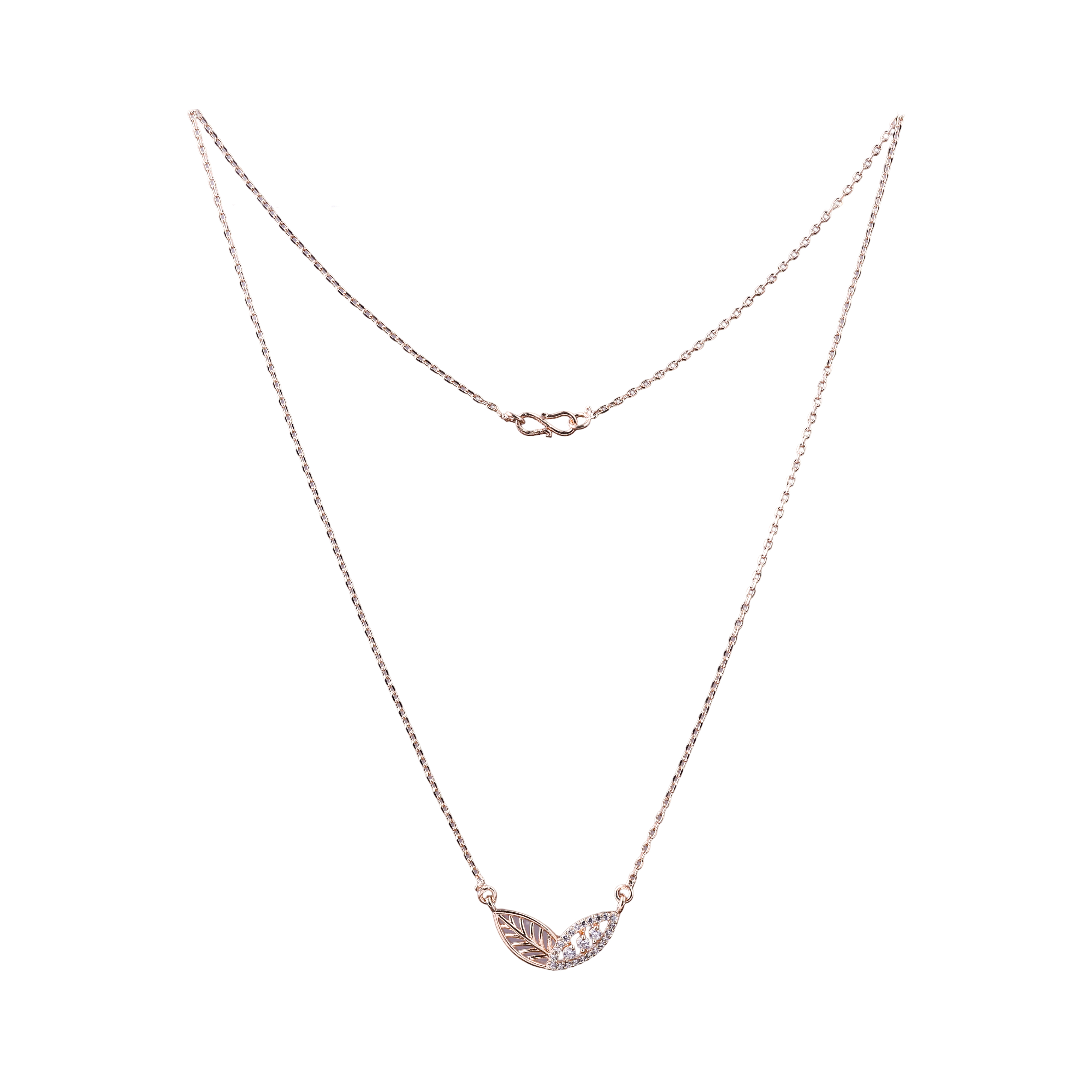 Rosegold plated Orbit Bloom Diamond Chain