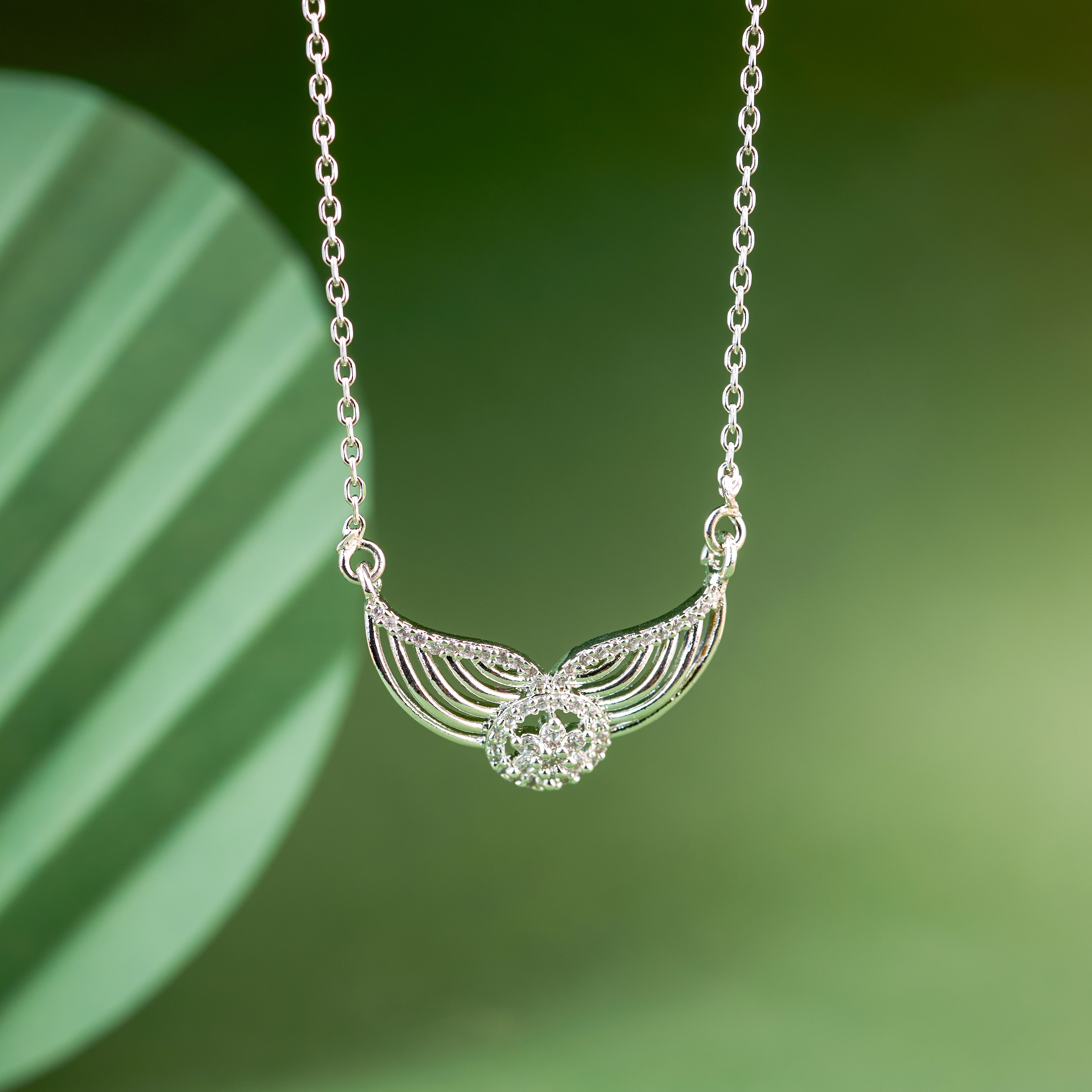 Silver wings of self love chain