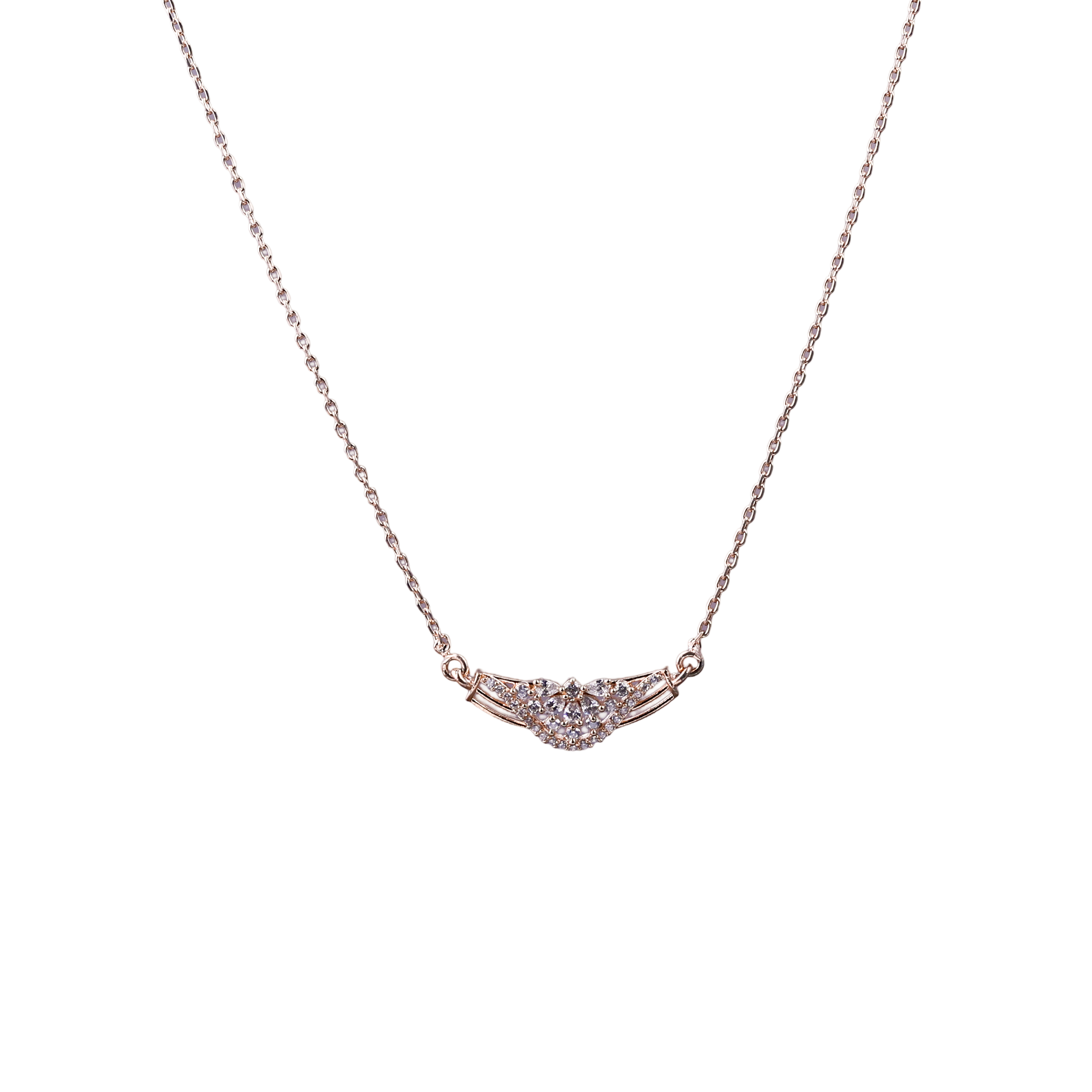 The Wave of Rosegold floral Love Chain