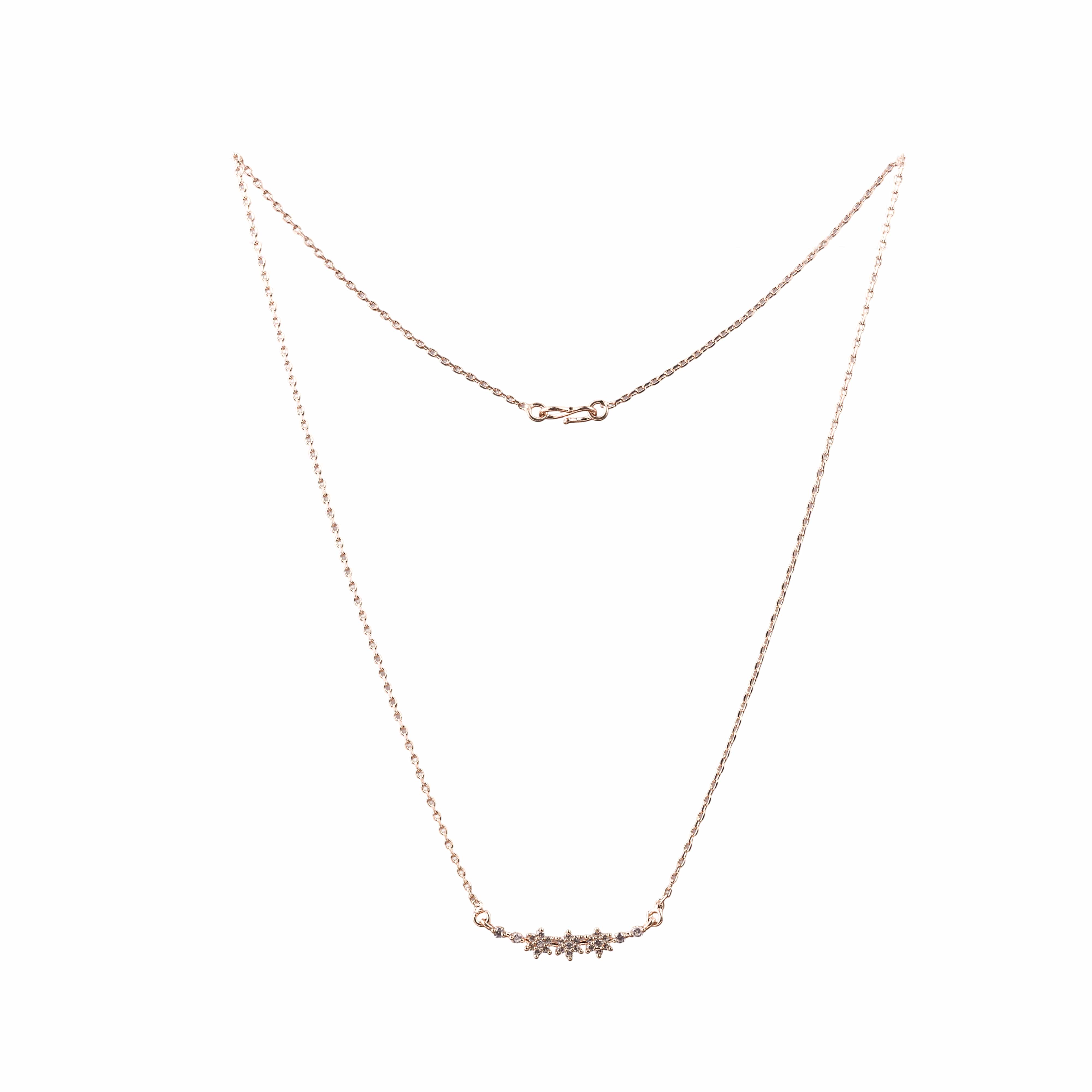 Nimoraa Floral Curve Rosegold Chain