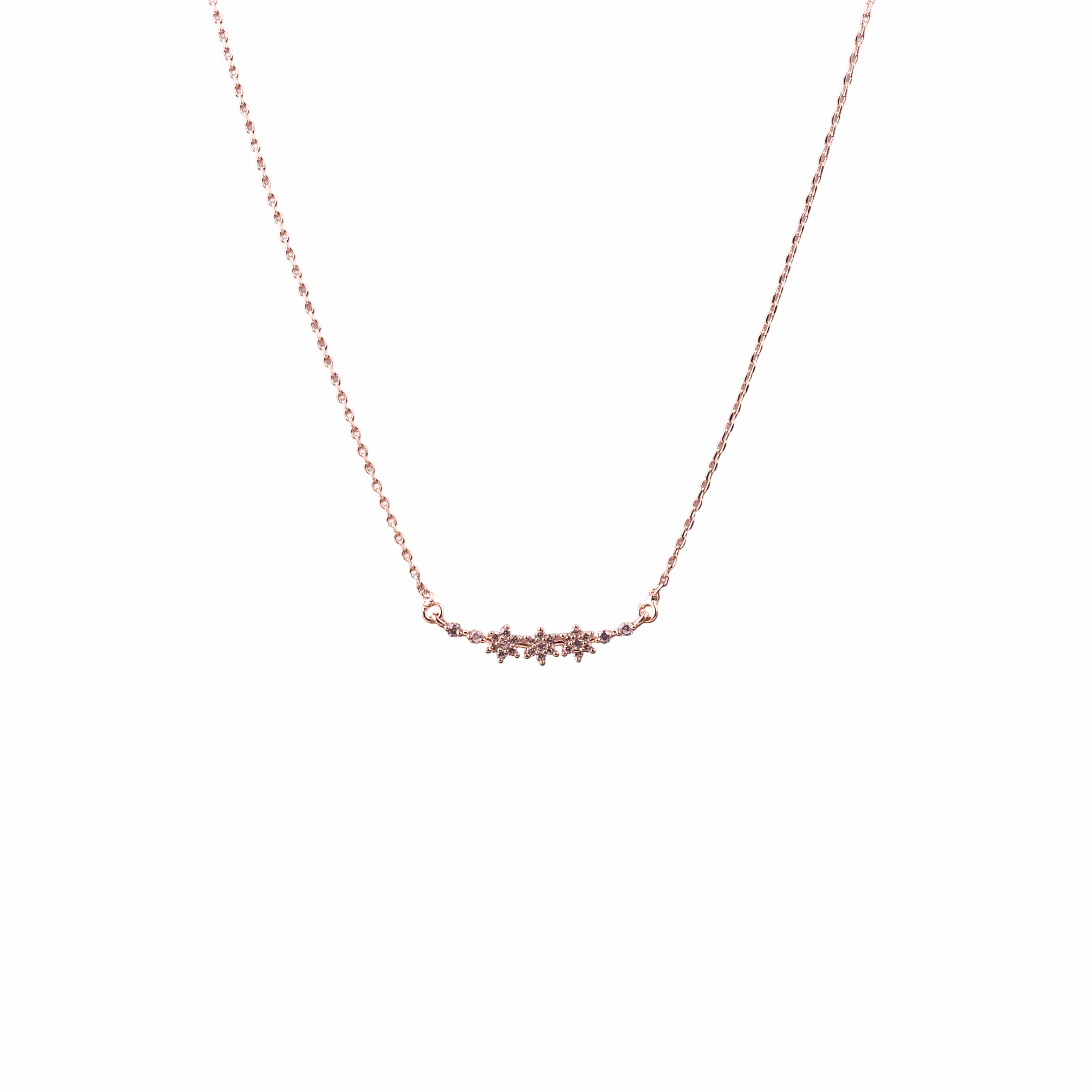 Nimoraa Floral Curve Rosegold Chain