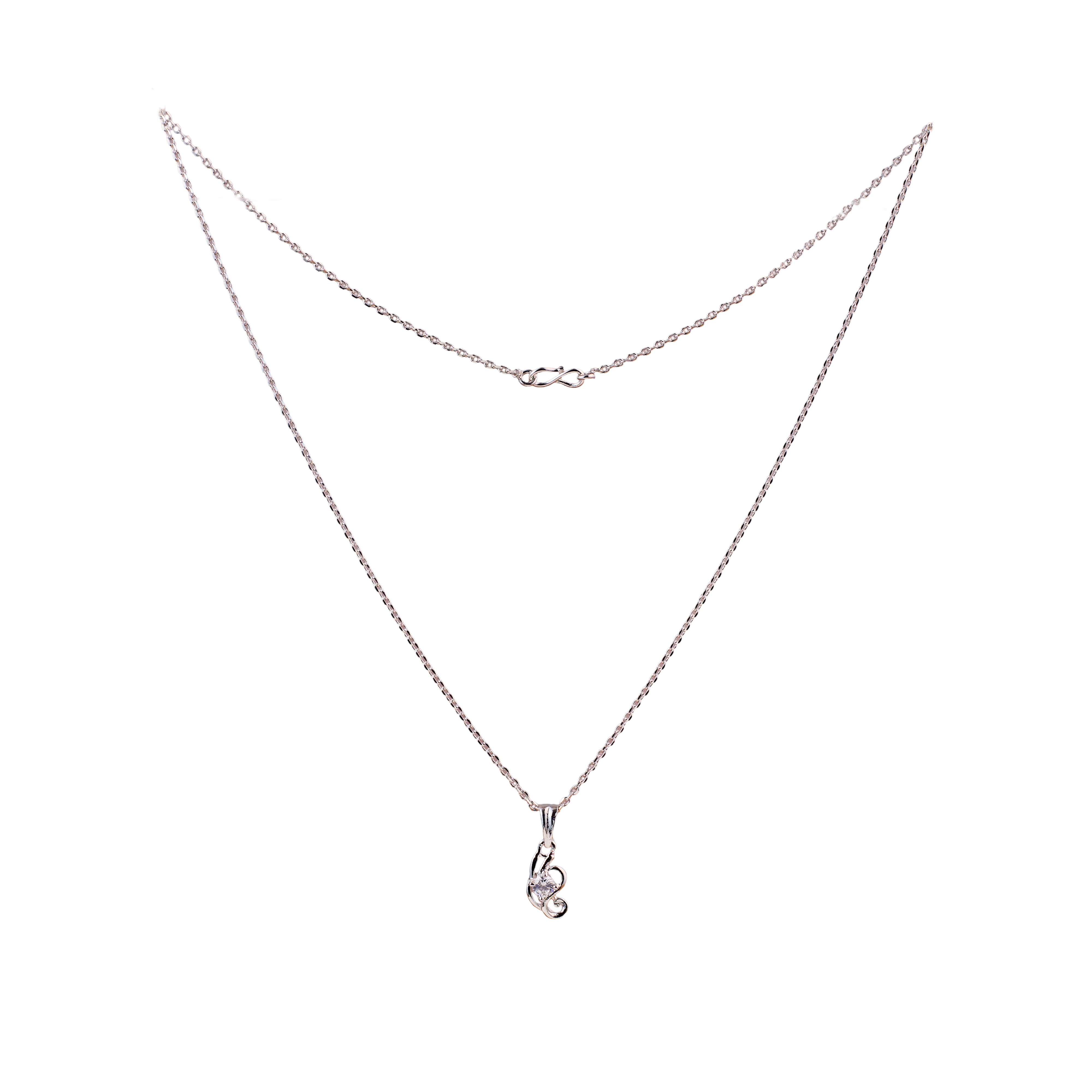 Nimoraa Rhythm Curl Silver Plated Chain